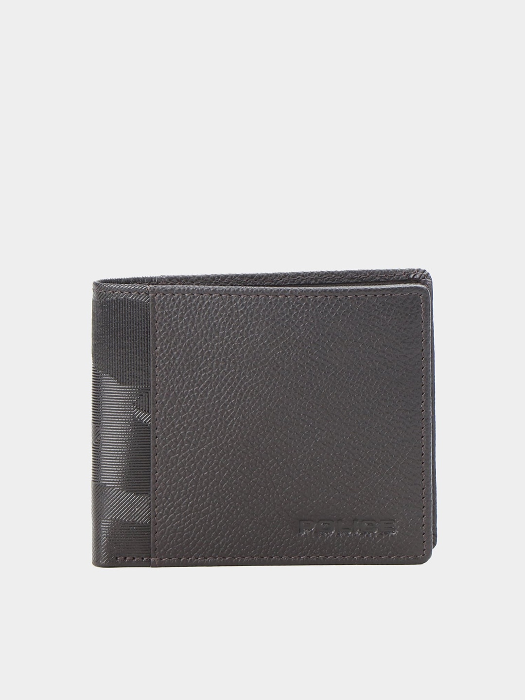 

Police Men Leather Two Fold Wallet, Grey