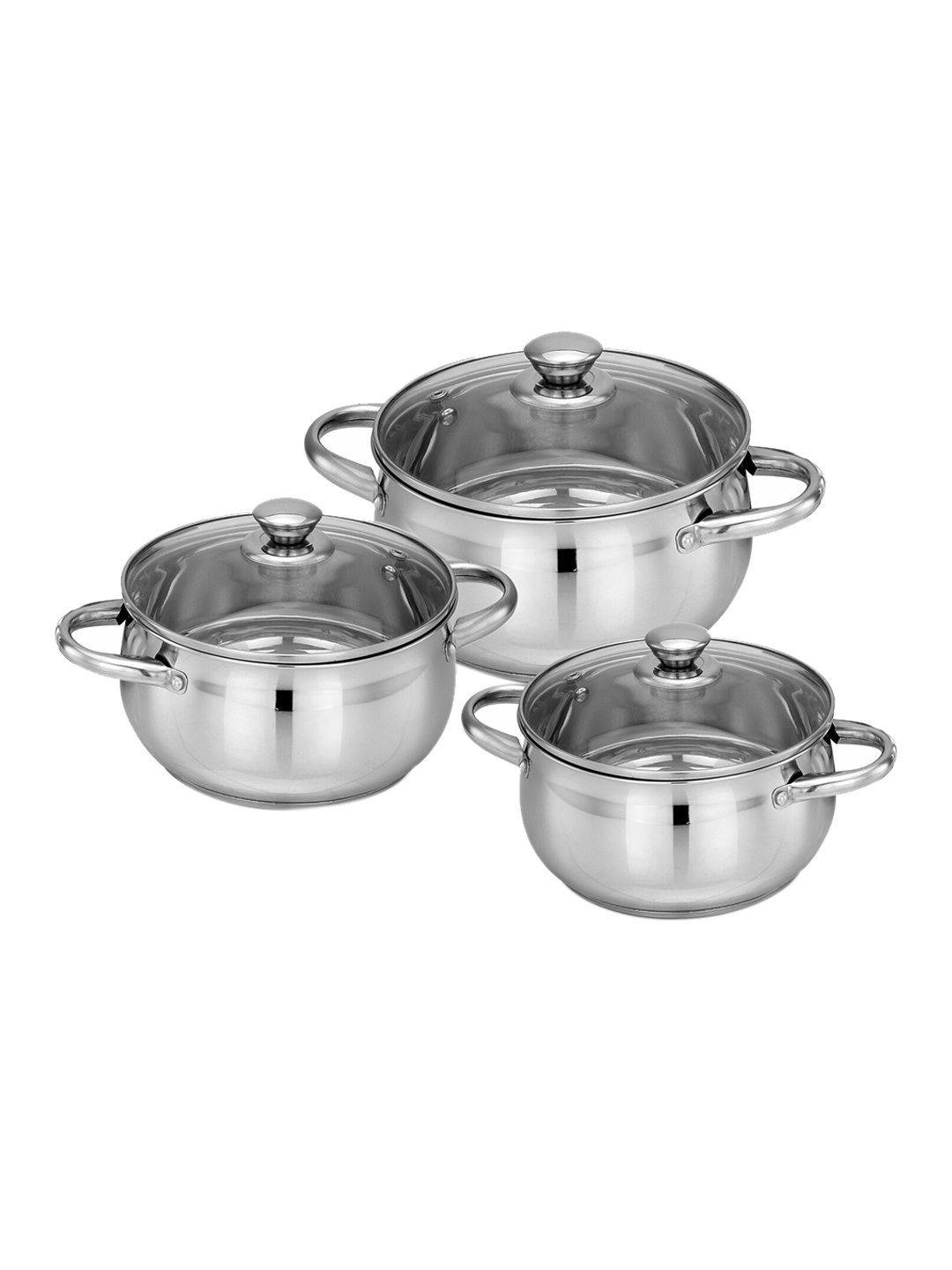

BERGNER Essential Plus 6 Pcs Stainless Steel Induction Base Casserole With Lid