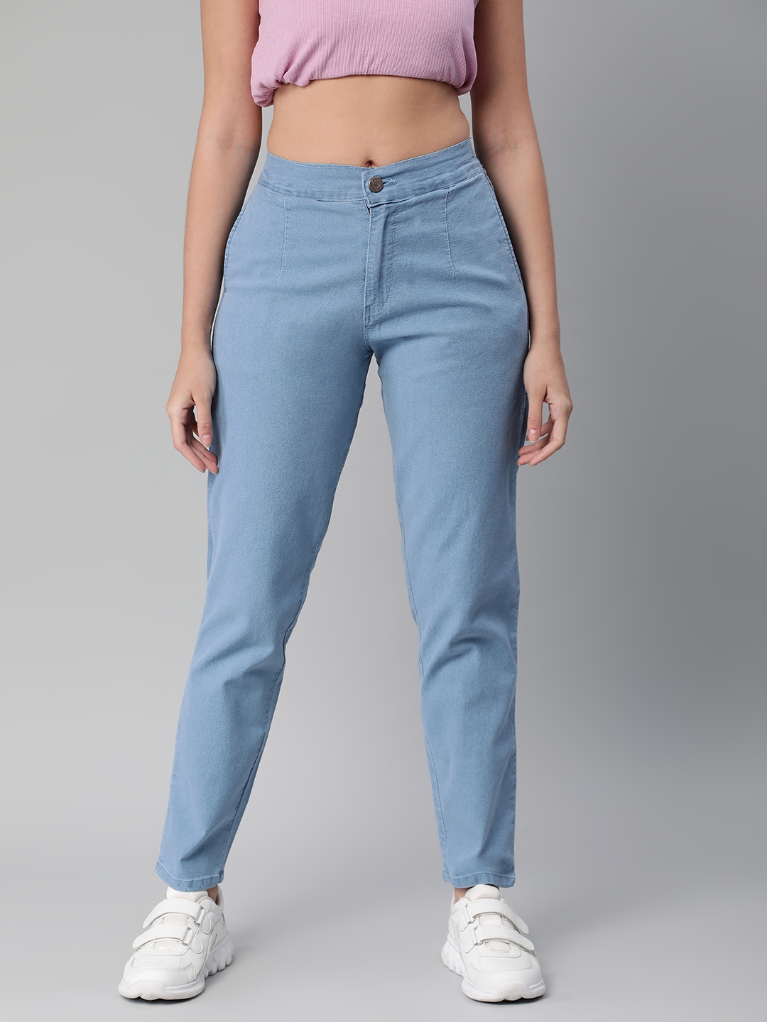 

ADBUCKS Slim Fit High-Rise Stretchable Jeans, Blue