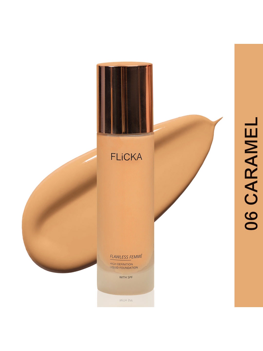 

FLiCKA Flawless Femme Long Lasting Liquid Foundation 30ml - Caramel 06, Beige