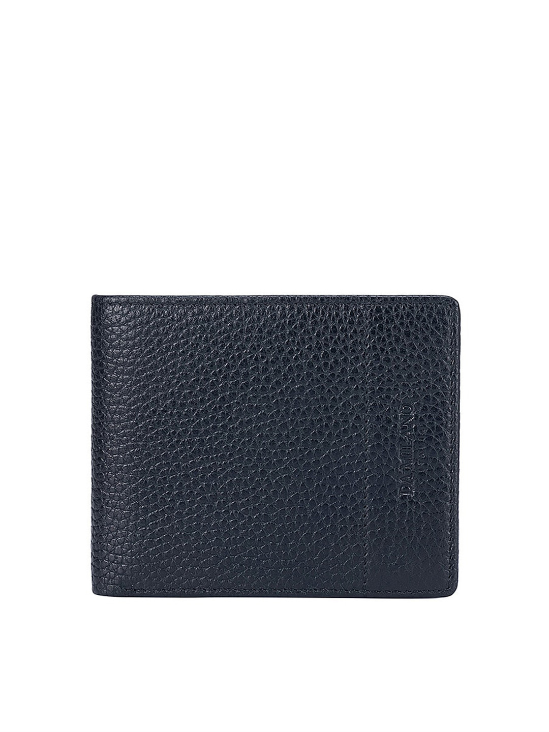 

Da Milano Men Leather Two Fold Wallet, Navy blue
