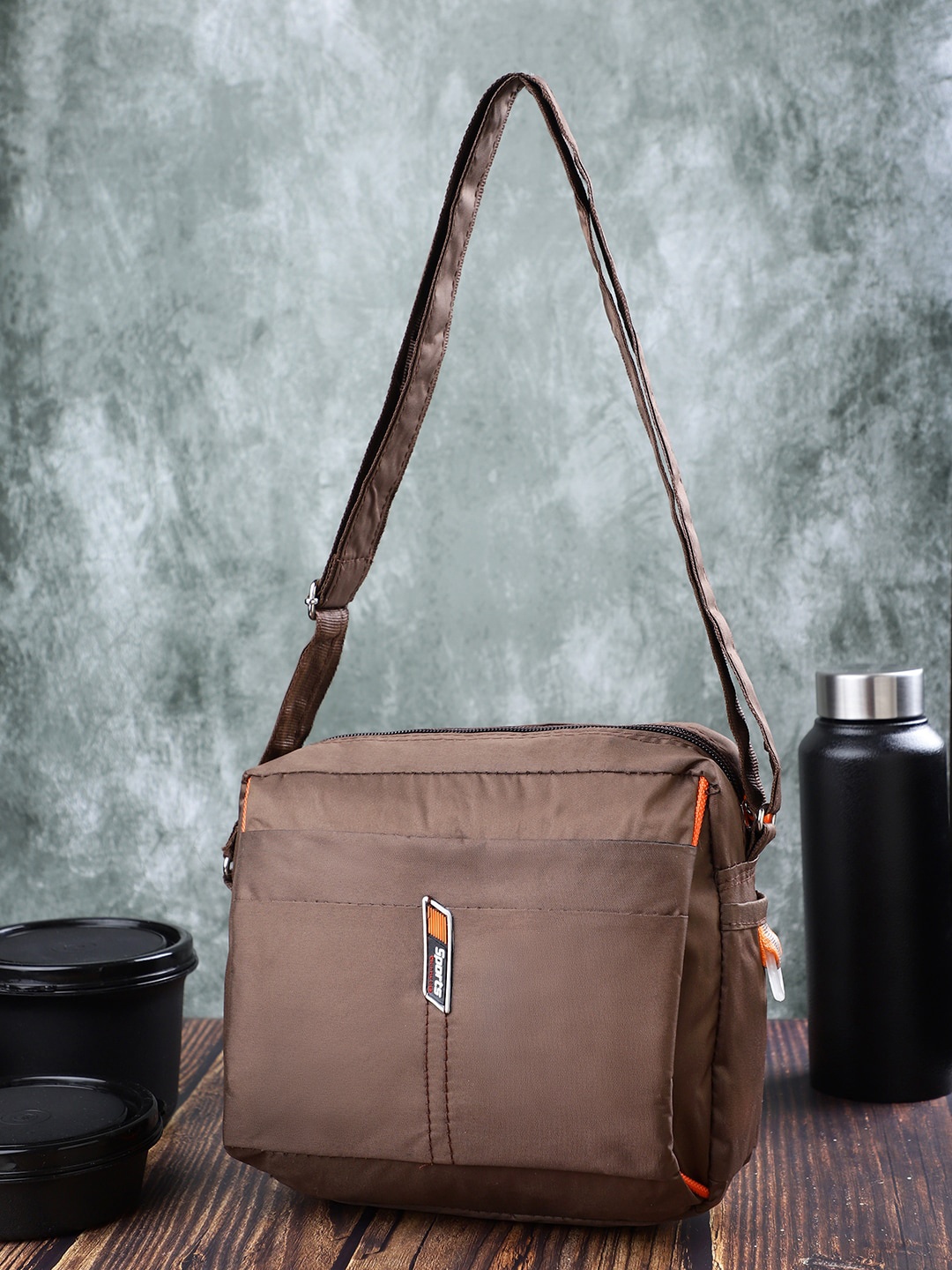 

Bag Pepper Cotton Oversized Structured Shoulder Bag, Coffee brown