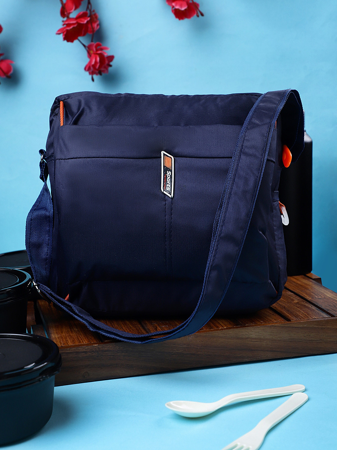 

Bag Pepper Cotton Structured Shoulder Bag, Navy blue