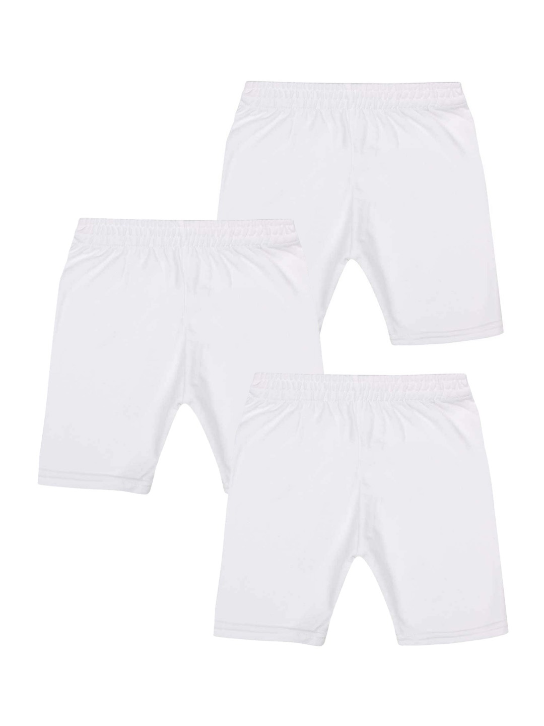 

Bodycare Kids Girls Cotton Pack Of 3 Sports Shorts, White