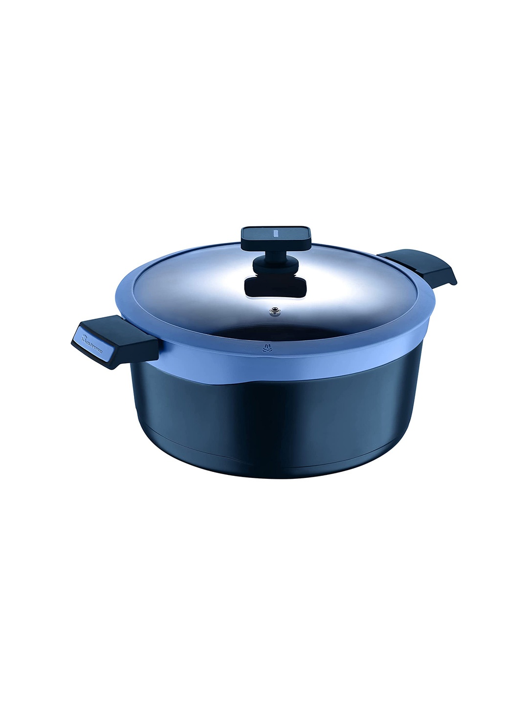 

BERGNER Gastro Blue Induction Base Non Stick Biryani Pot With Lid 7.5 Qt