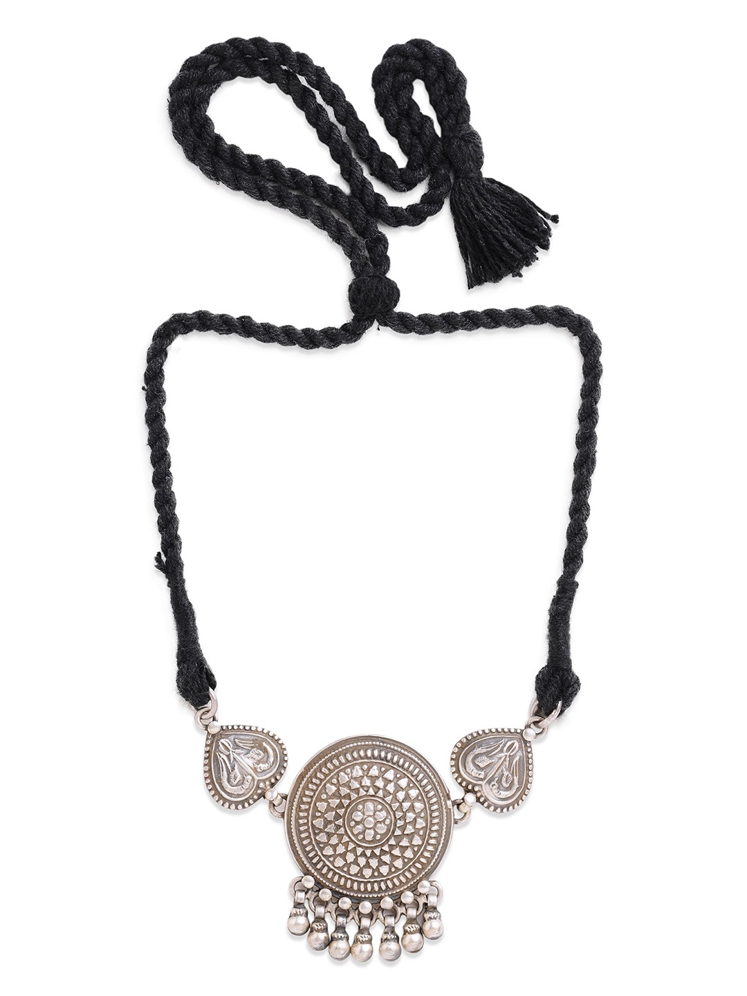 

ahilya 92.5 Sterling Silver-Plated Choker Necklace