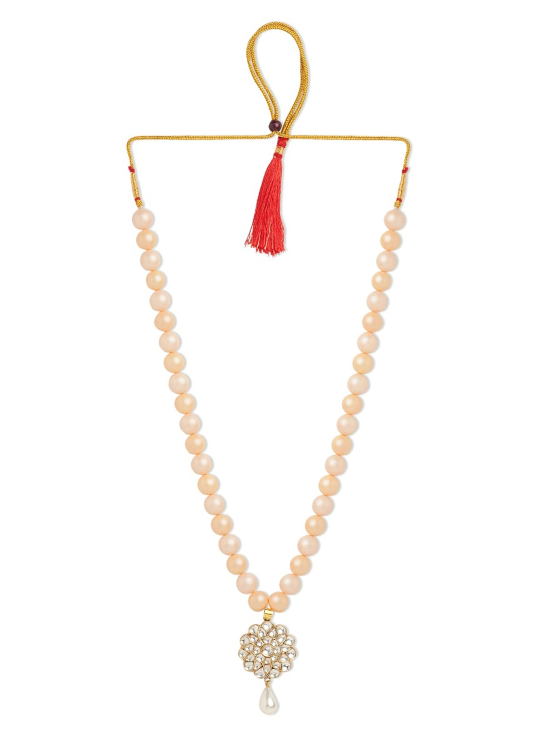 

ahilya 92.5 Sterling Silver Gold-Plated Choker Necklace, White
