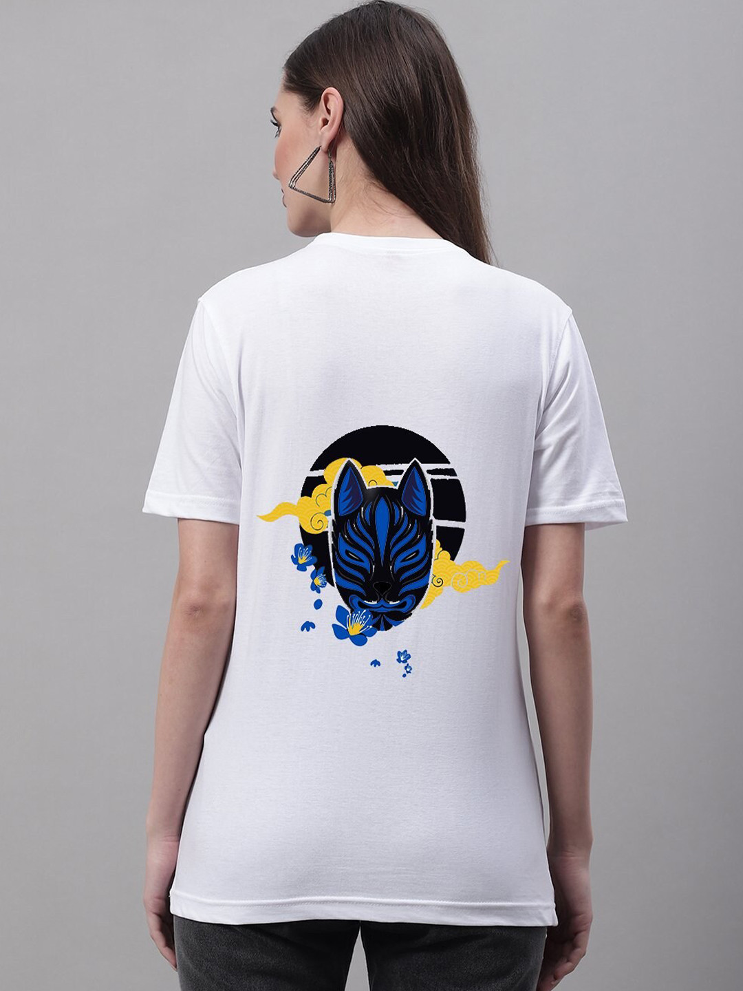 

borse lele Women White Applique Running T-shirt