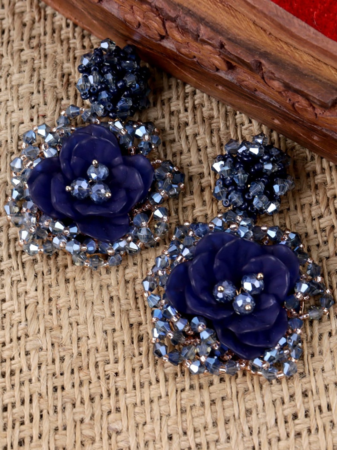 

Krelin Circular Drop Earrings, Blue