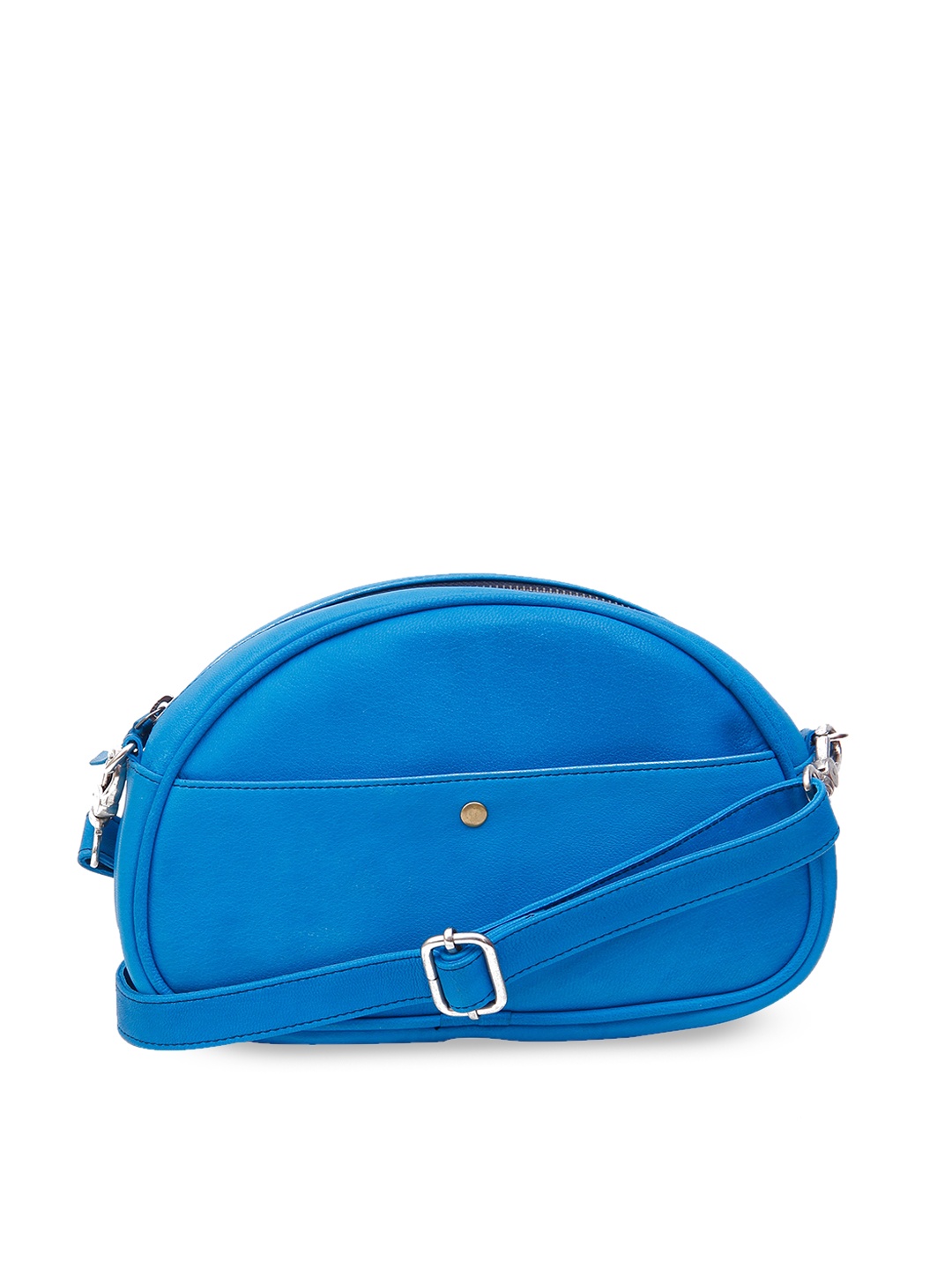 

Calvadoss Leather Structured Sling Bag, Blue