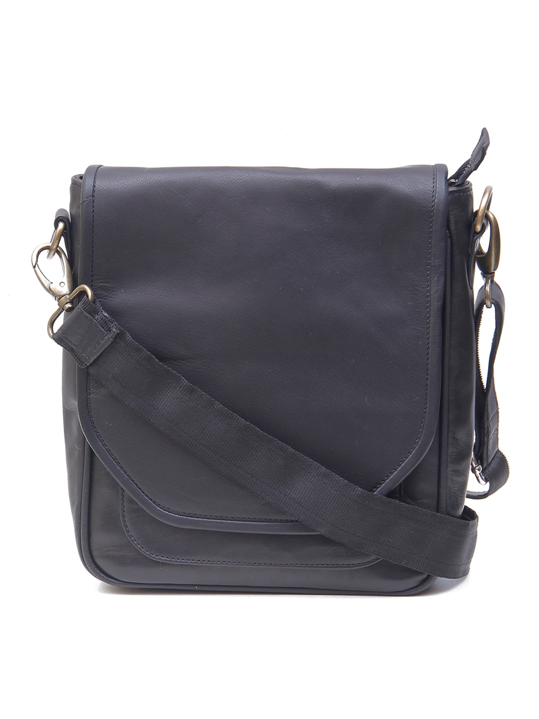 

Calvadoss Leather Shopper Sling Bag, Black