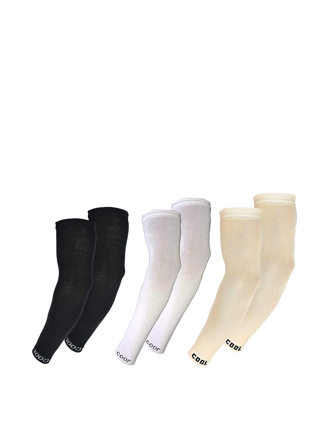 

Aadikart Pack Of 3 Lightweight Soft Cotton Sports Arm Sleeves Gloves, Beige