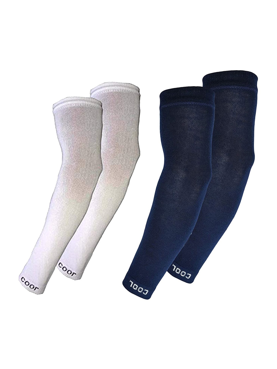 

Aadikart Pack Of 2 Sports Lightweight Arm Sleeves Gloves, Navy blue