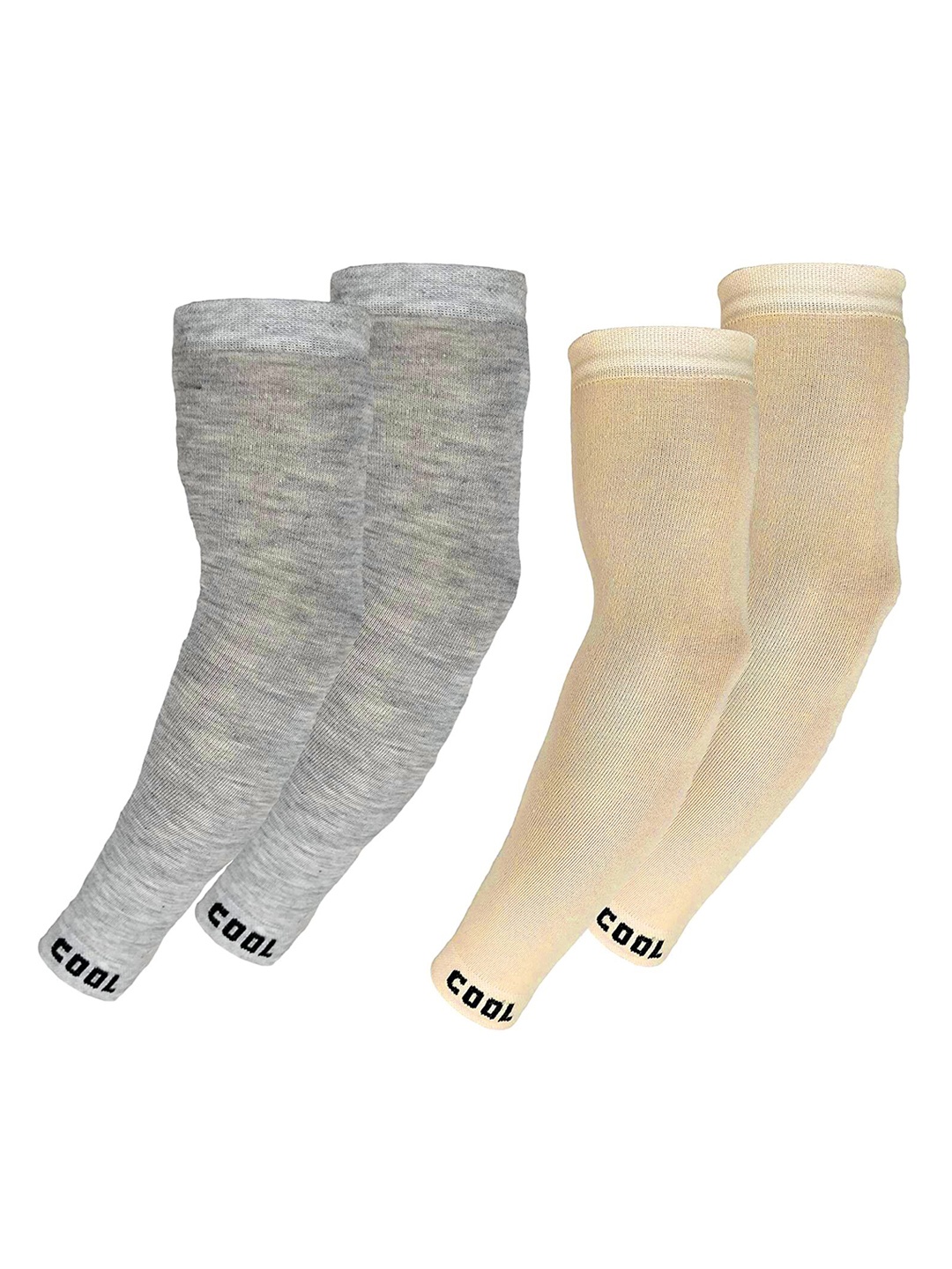 

Aadikart Pack Of 2 Sports Lightweight Arm Sleeves, Grey melange