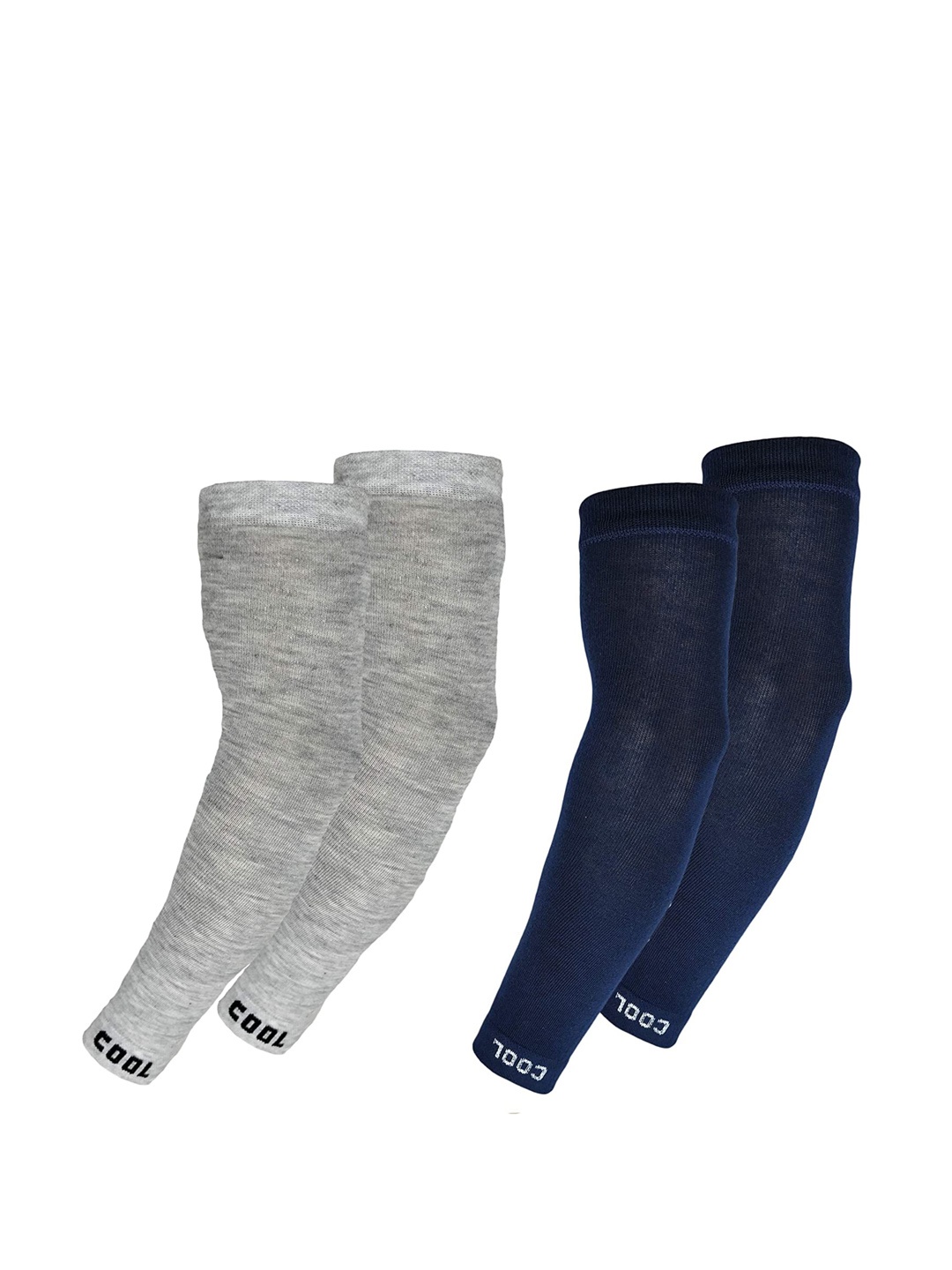

Aadikart Pack Of 2 Lightweight Soft Cotton Sports Arm Sleeves Gloves, Navy blue