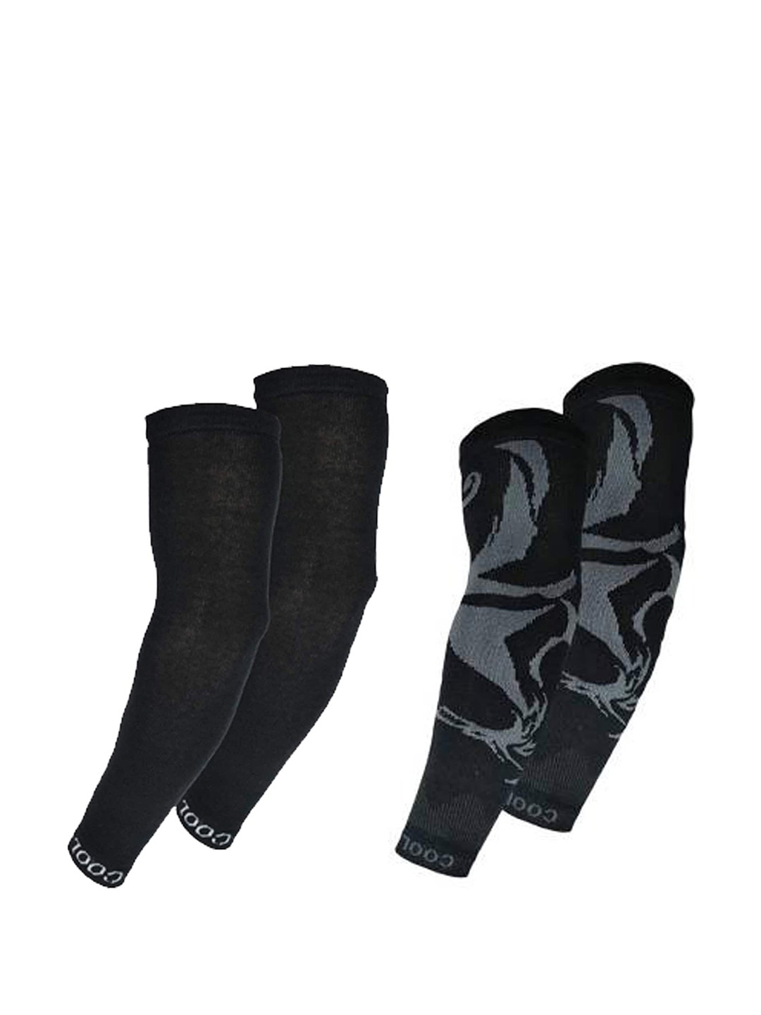 

Aadikart Pack Of 2 Lightweight Soft Cotton Arm Sleeves Gloves, Black