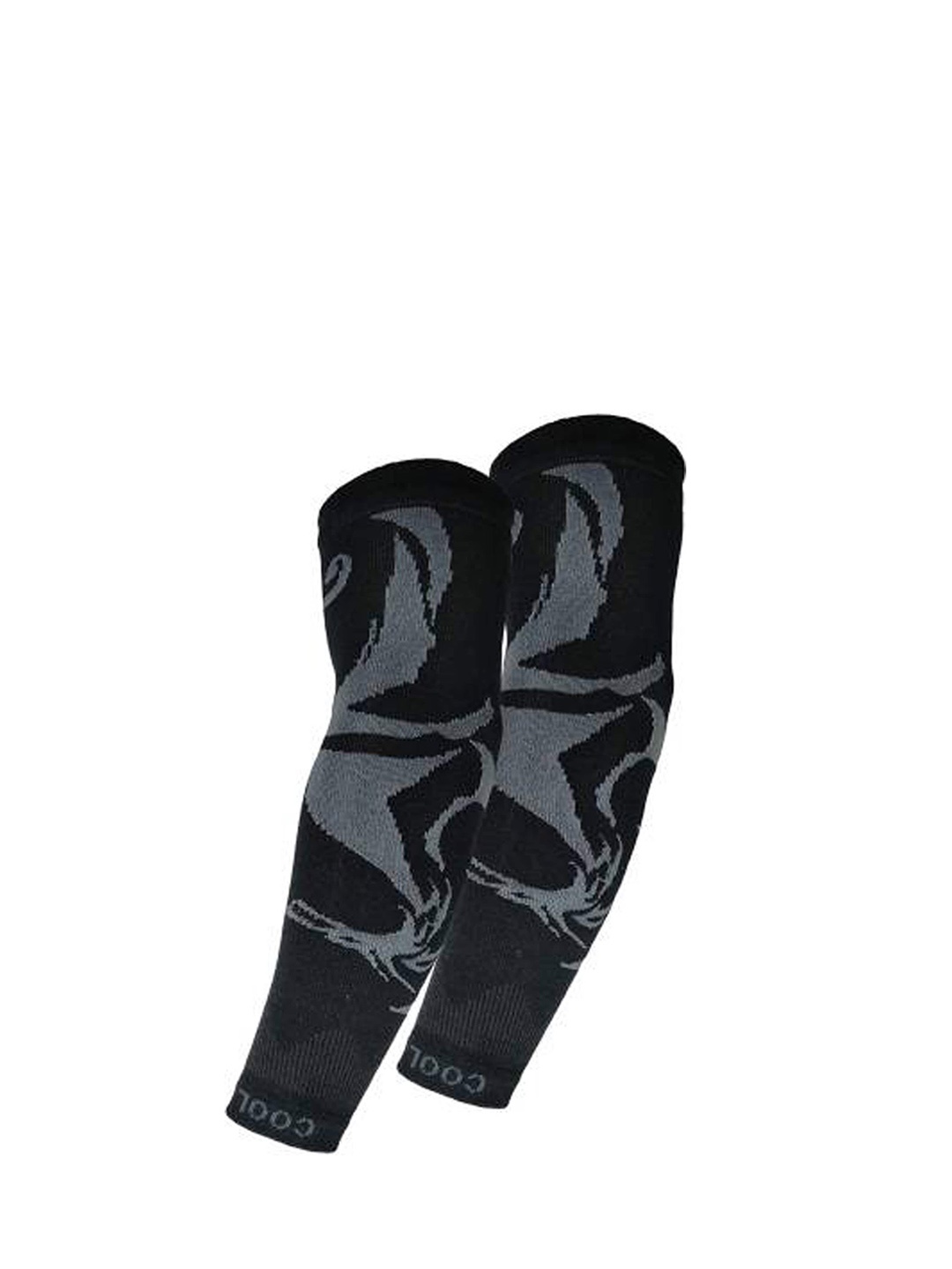 

Aadikart Pack Of 2 Printed Sports Lightweight Arm Sleeve Gloves, Black