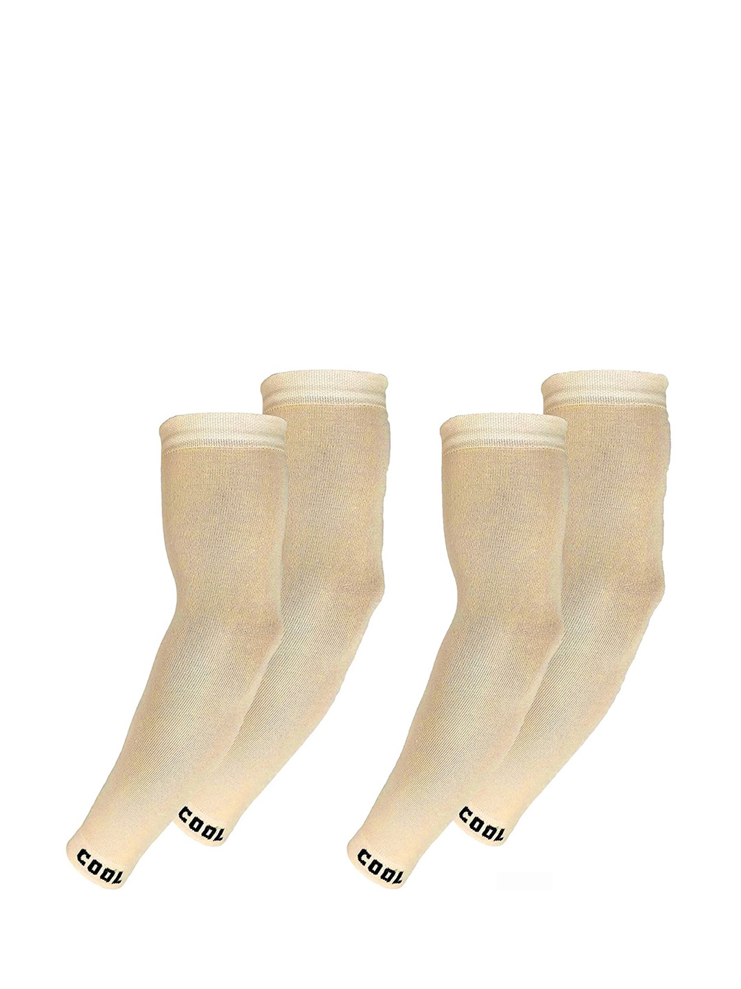 

Aadikart Pack Of 2 Lightweight Soft Cotton Sports Arm Sleeves Gloves, Beige