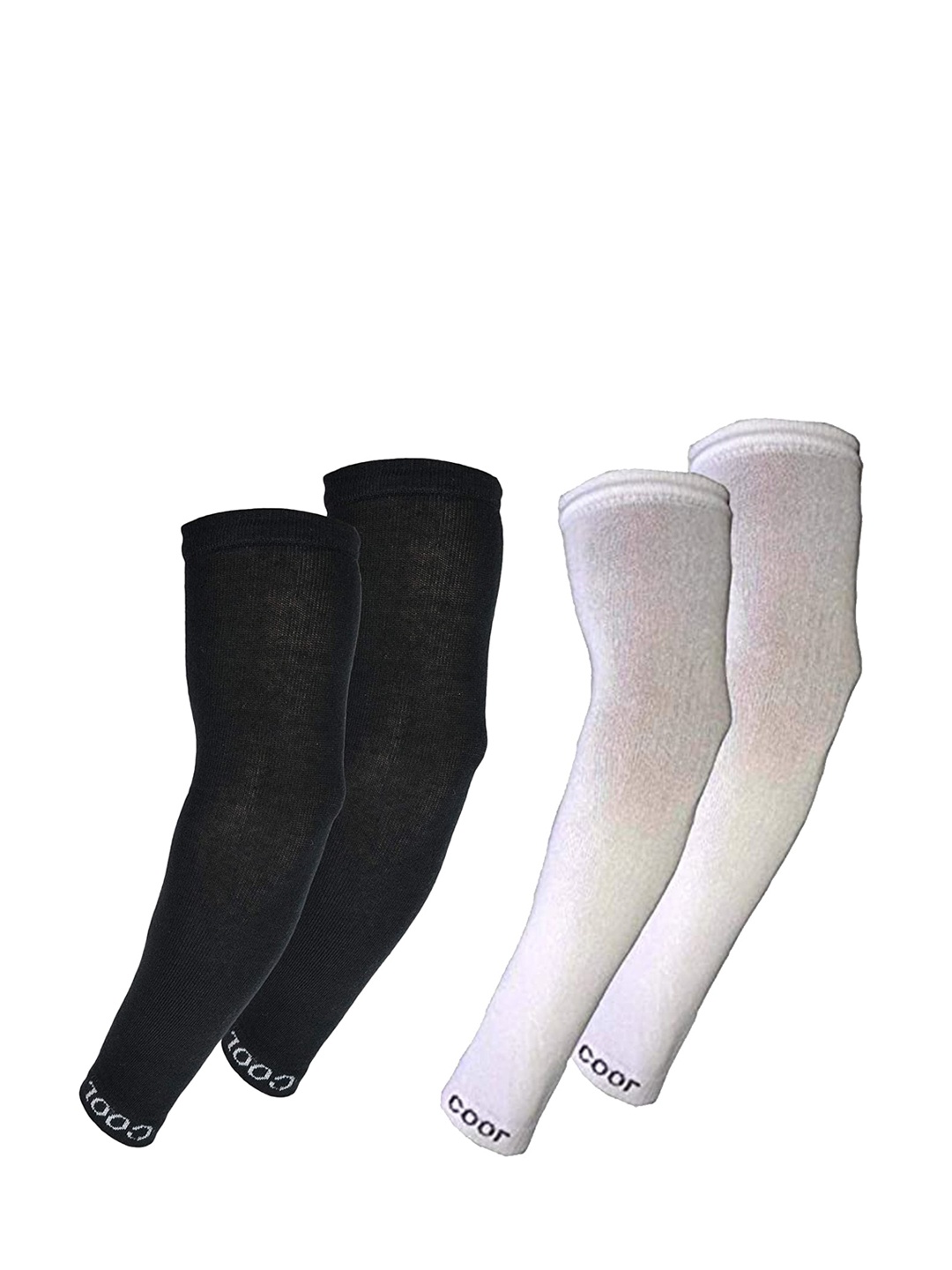 

Aadikart Pack Of 2 Lightweight Soft Cotton Sports Arm Sleeves Gloves, Black