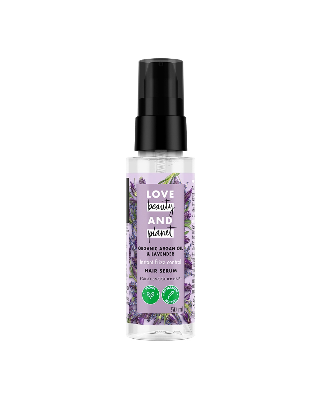 

Love Beauty & Planet Argan Oil & Lavender Hair Serum for Frizz-Free Hair - 200ml