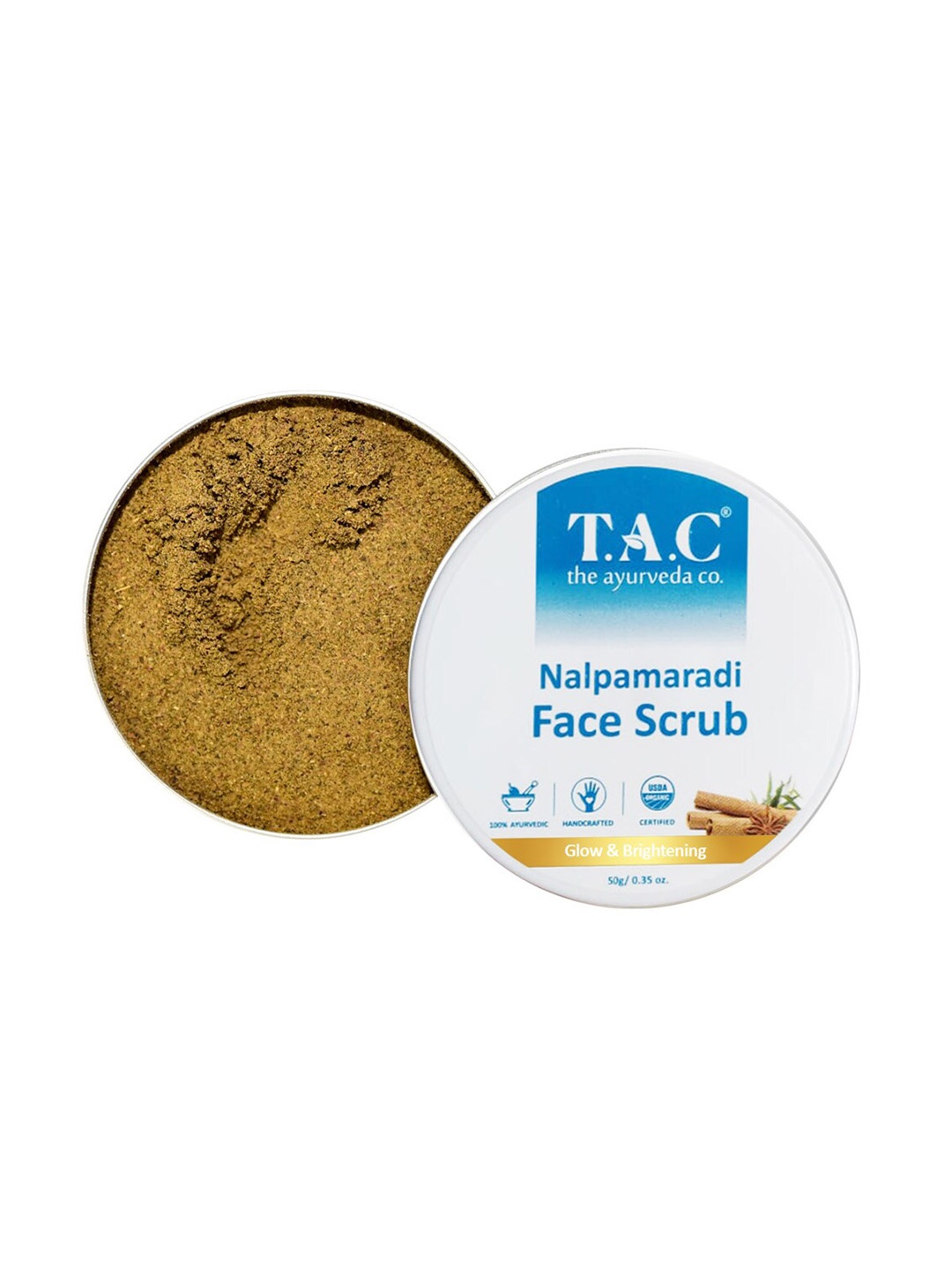

TAC - The Ayurveda Co. Nalpamaradi Glow & Brightening Face Scrub - 50 g, White