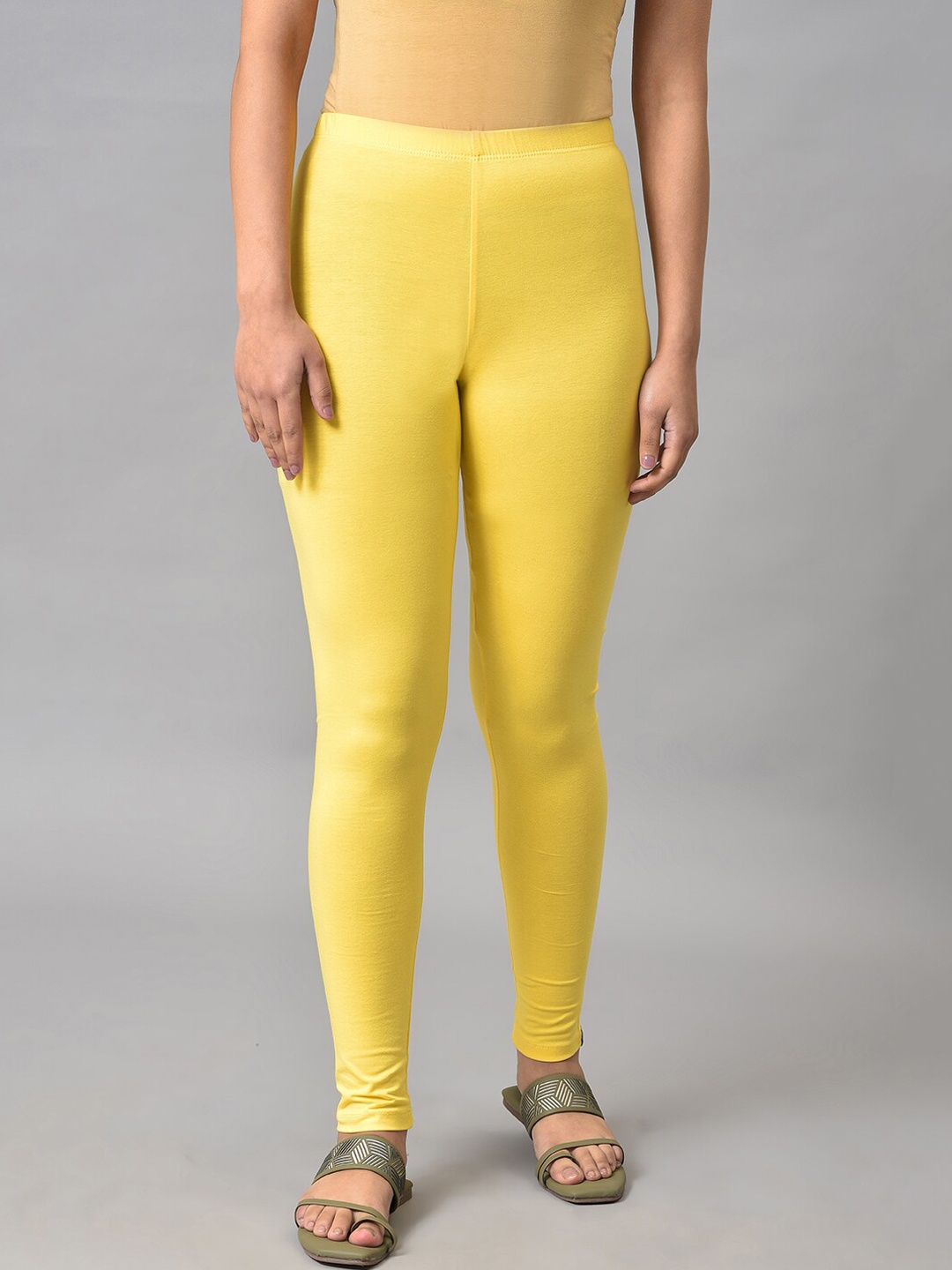 

elleven Churidar Length Leggings, Yellow