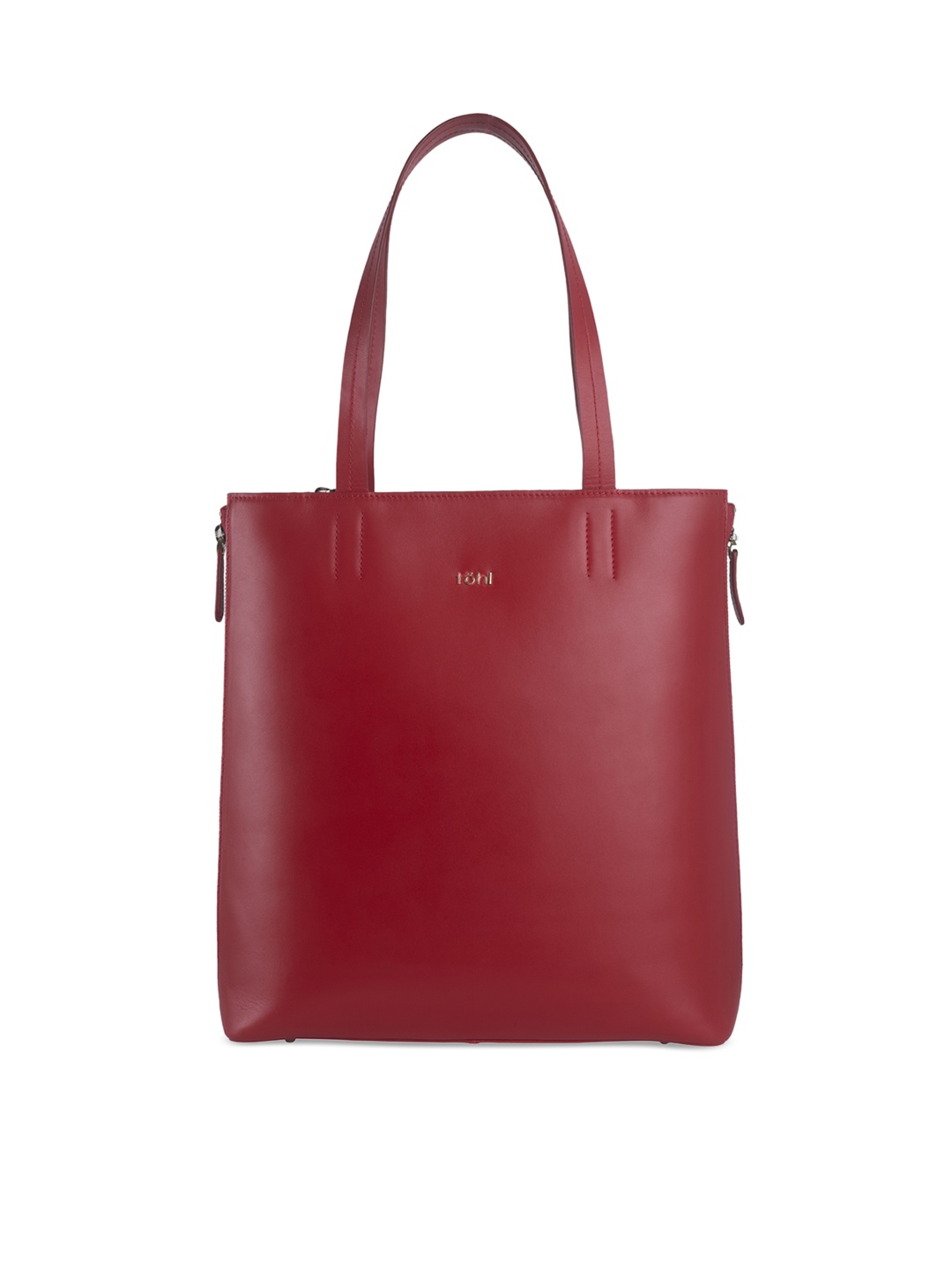 

tohl Red Solid Leather Shoulder Bag