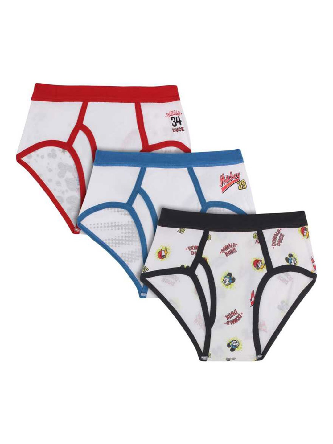 

Bodycare Kids Pack Of 3 Assorted Pure Cotton Basic Briefs
