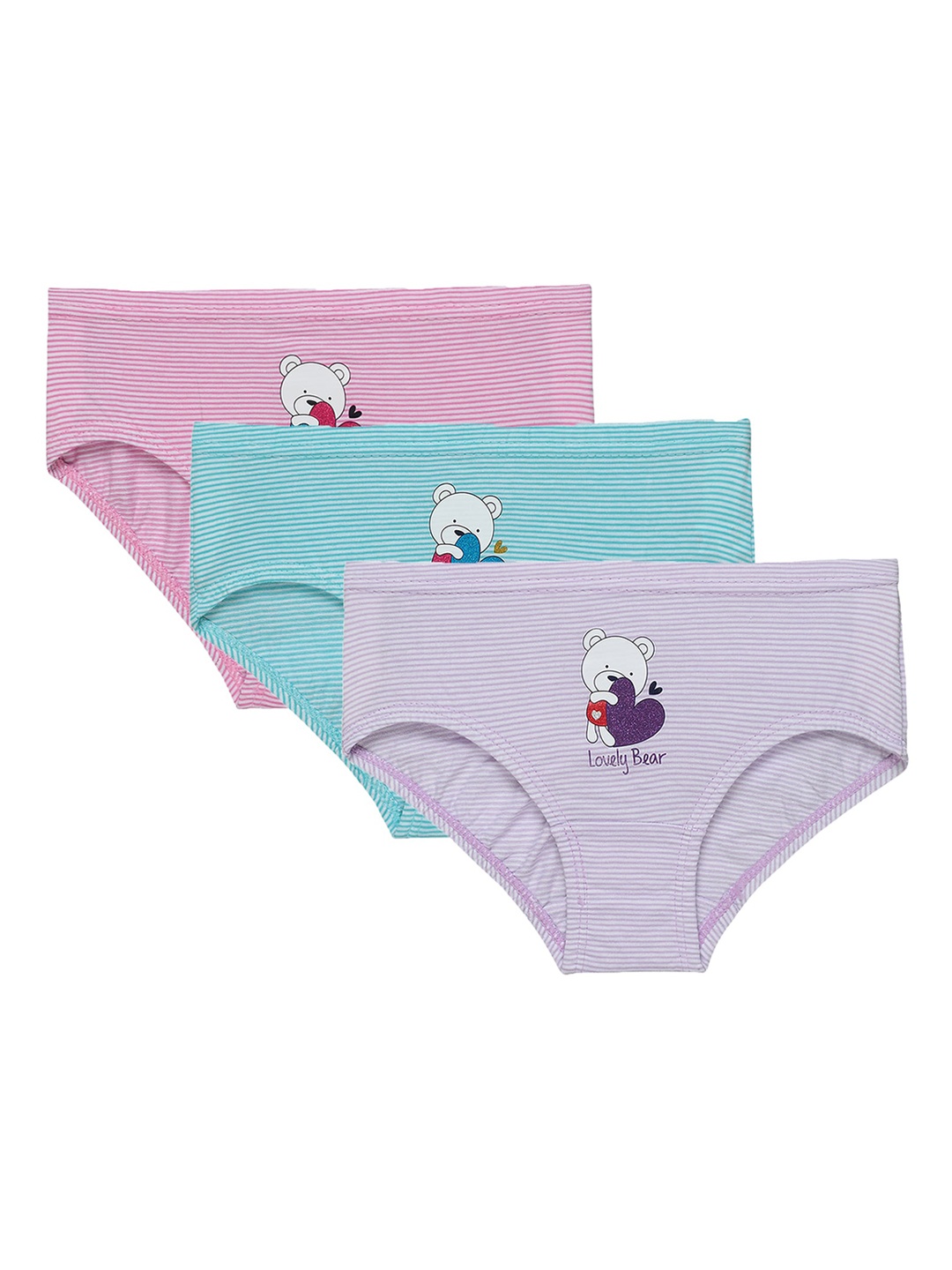 

Bodycare Kids Pack Of 3 Assorted Cotton Hipster Briefs