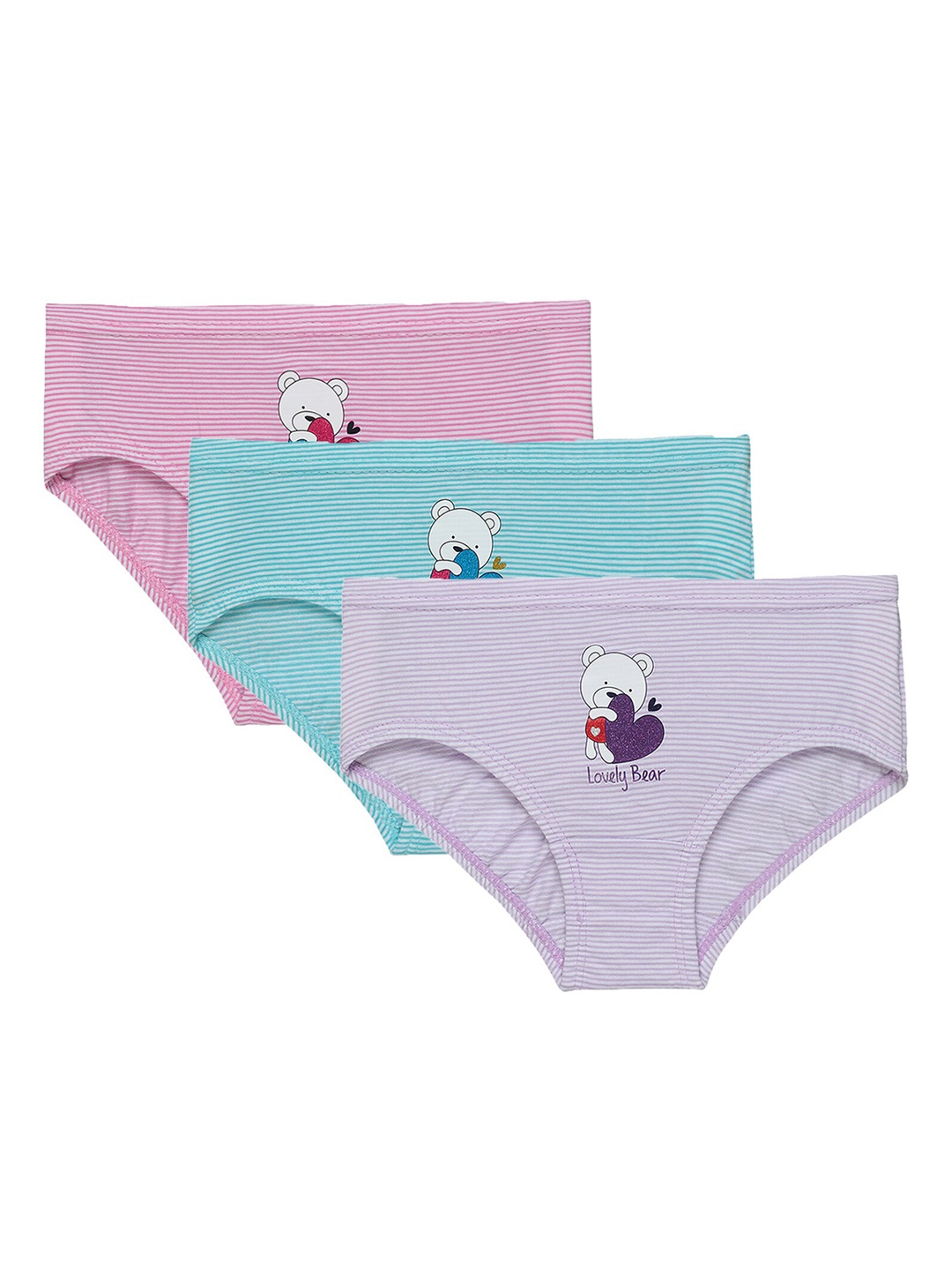 

Bodycare Kids Pack Of 3 Assorted Cotton Hipster Briefs