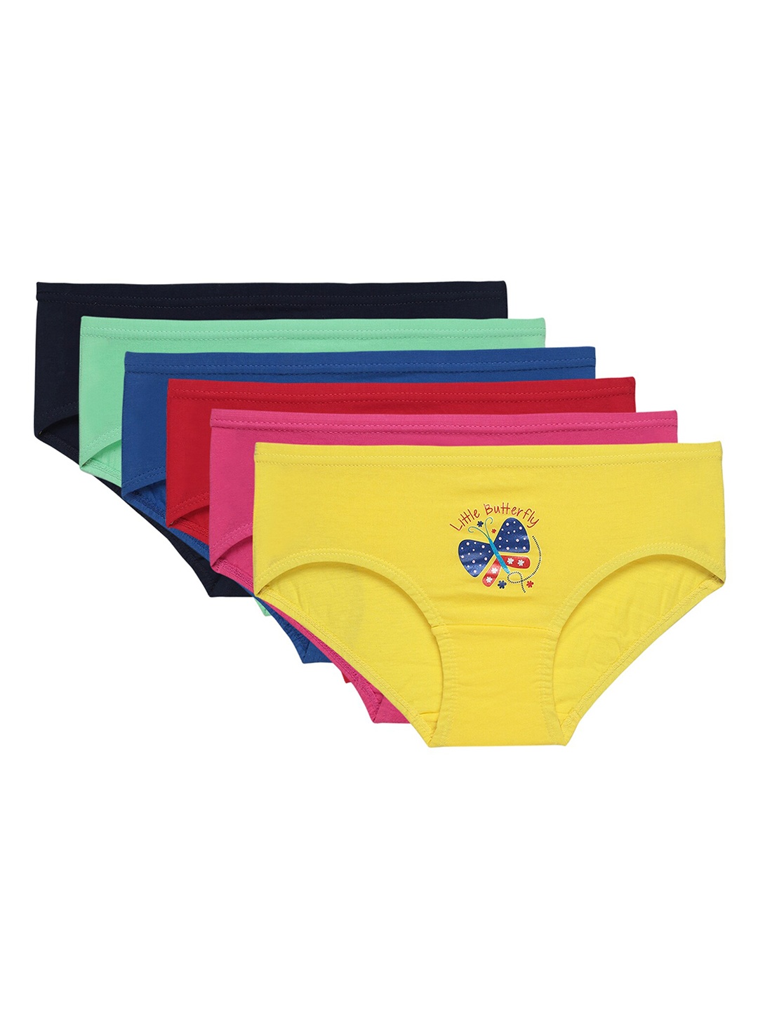 

Bodycare Kids Pack Of 6 Assorted Pure Cotton Hipster Briefs