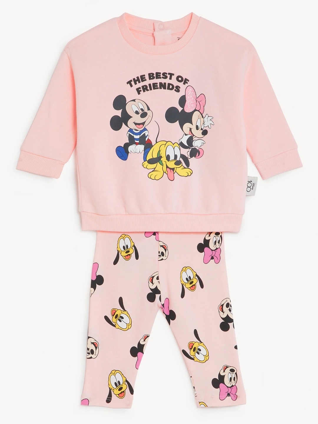 

Marks & Spencer Girls Disney Printed Sweatshirt With Trousers, Pink