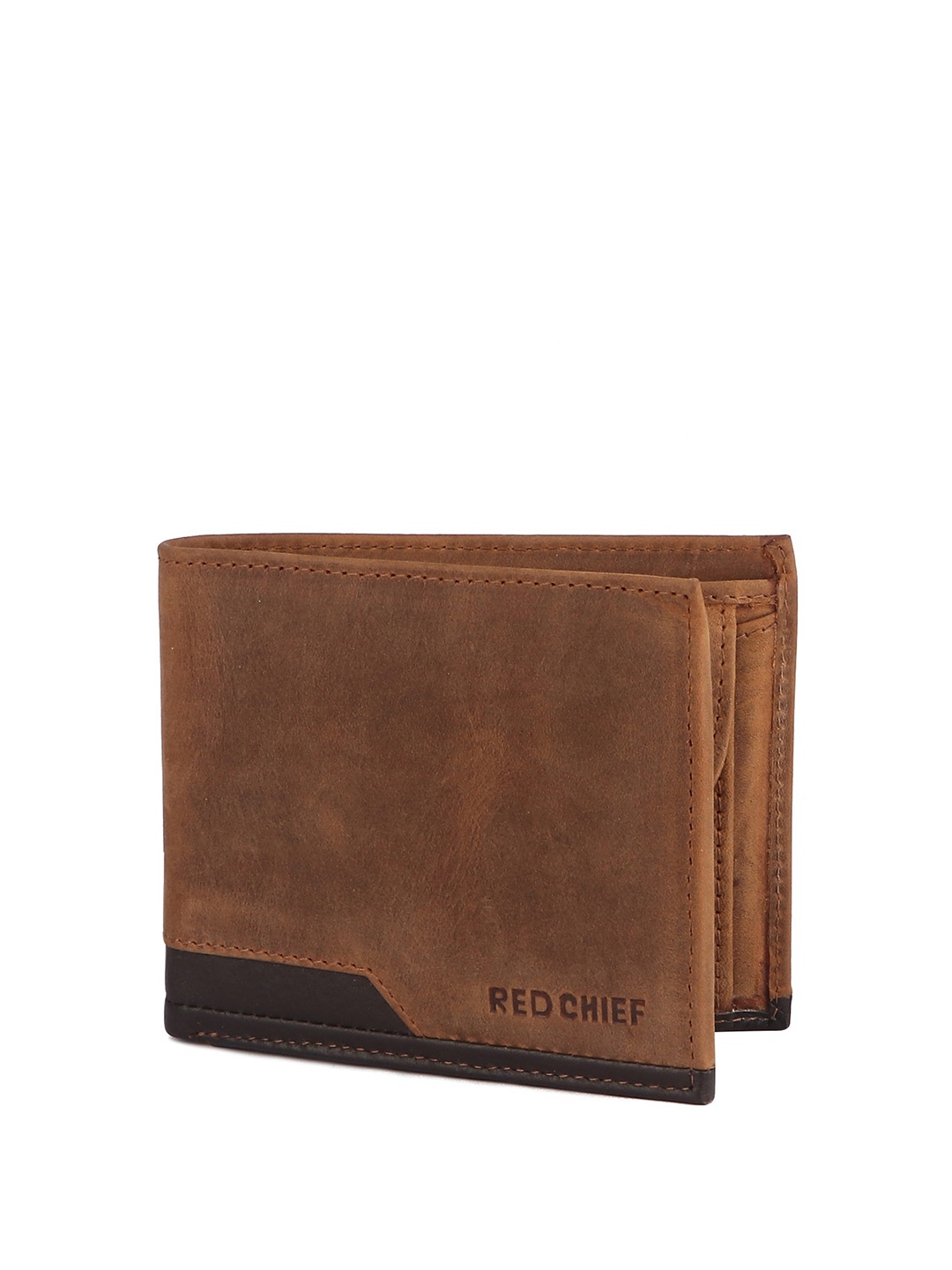 

Red Chief Men Leather Two Fold Wallet, Brown