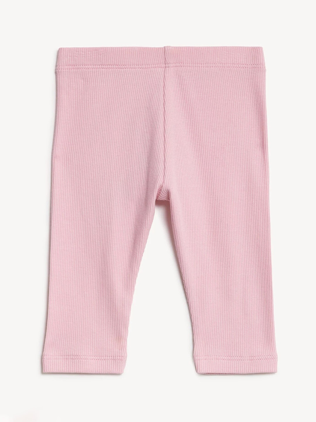 

Marks & Spencer Infants Ribbed Ankle Length Leggings, Pink