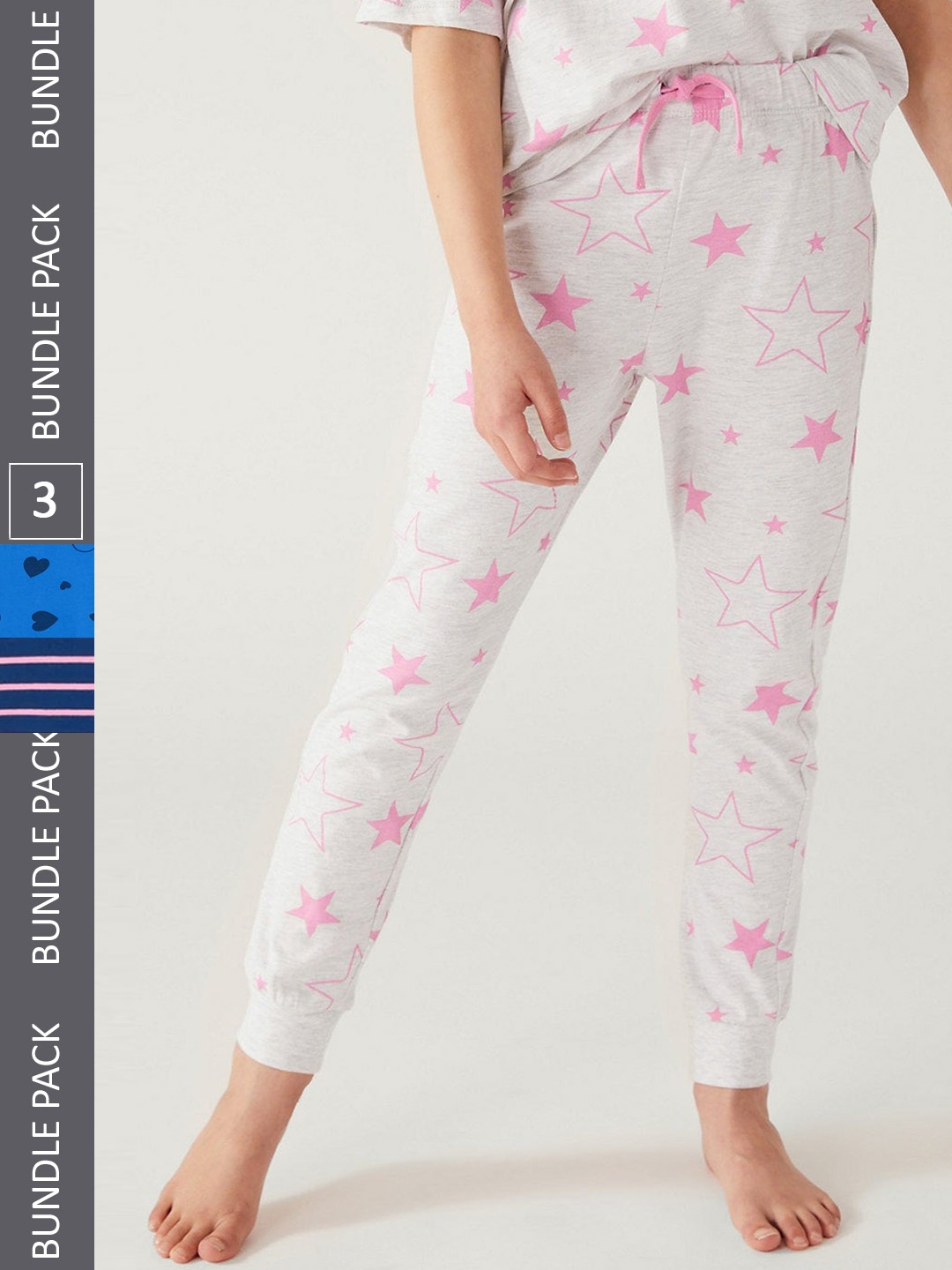 

Marks & Spencer Girls Pack Of 3 Conversational Printed Night Suit, White