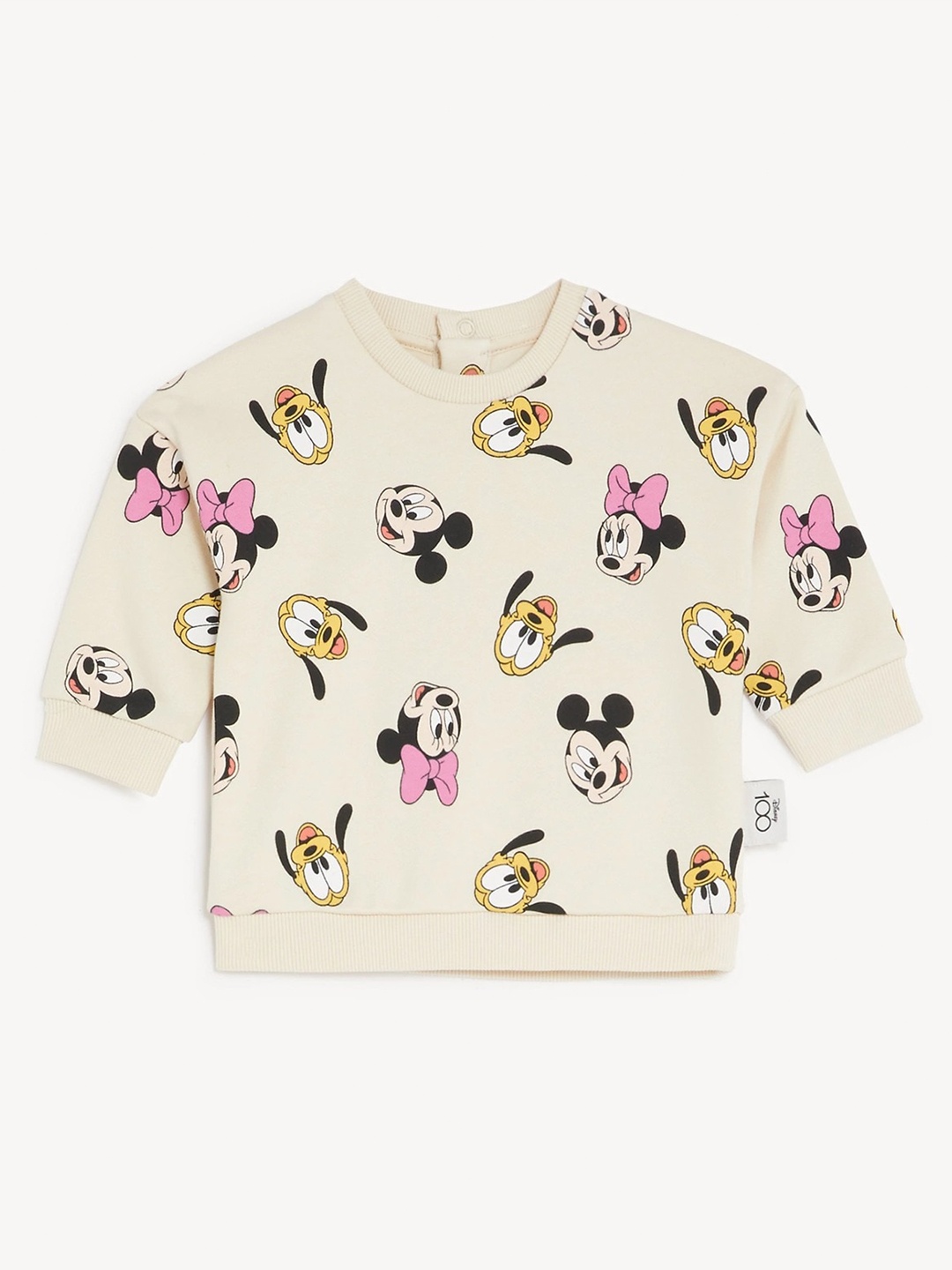

Marks & Spencer Girls Minnie Mouse Printed Sweatshirt, Beige