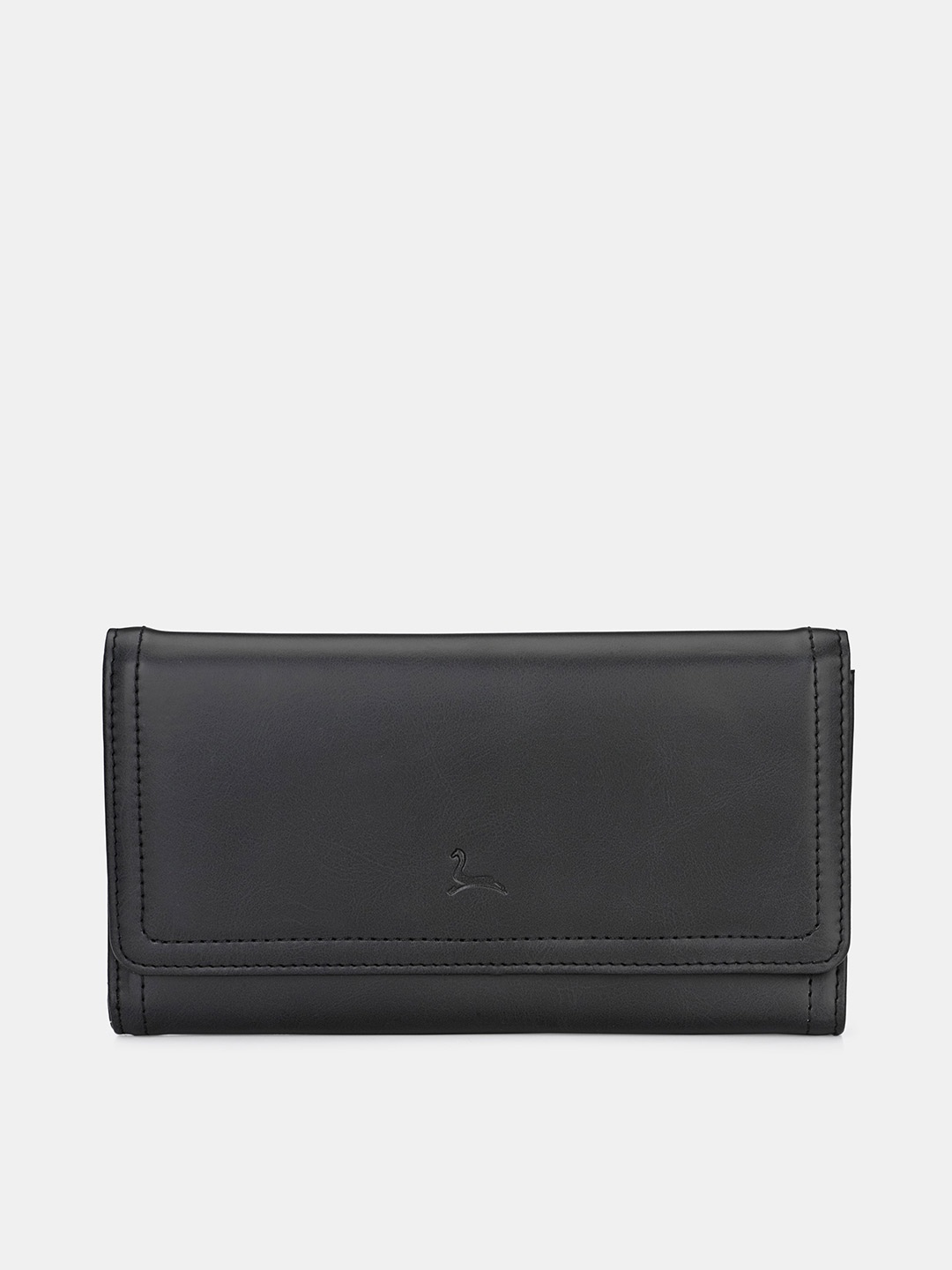 

Pacific Gold Men Leather Two Fold Wallet, Black