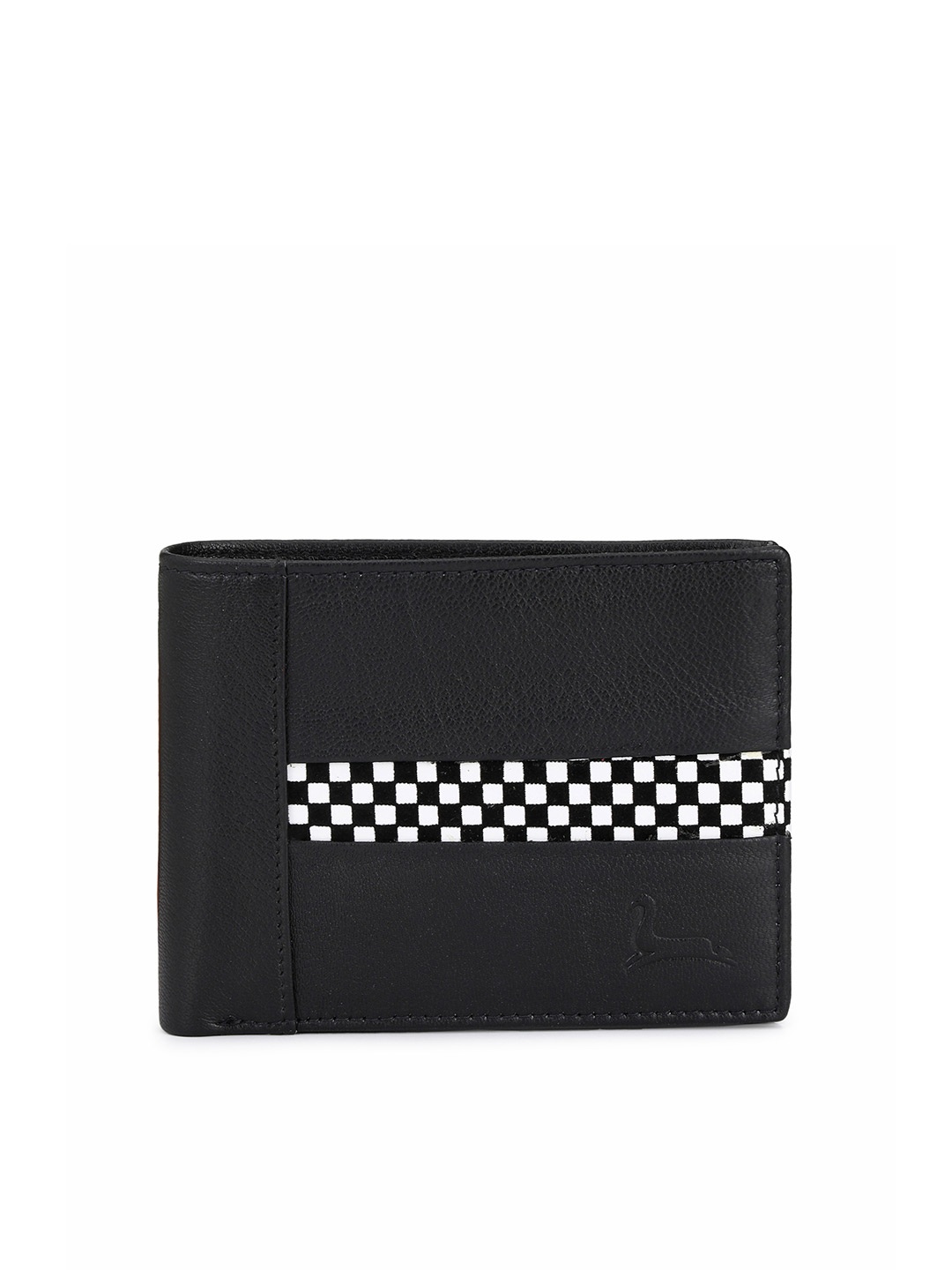 

Pacific Gold Men Leather Two Fold Wallet, Black