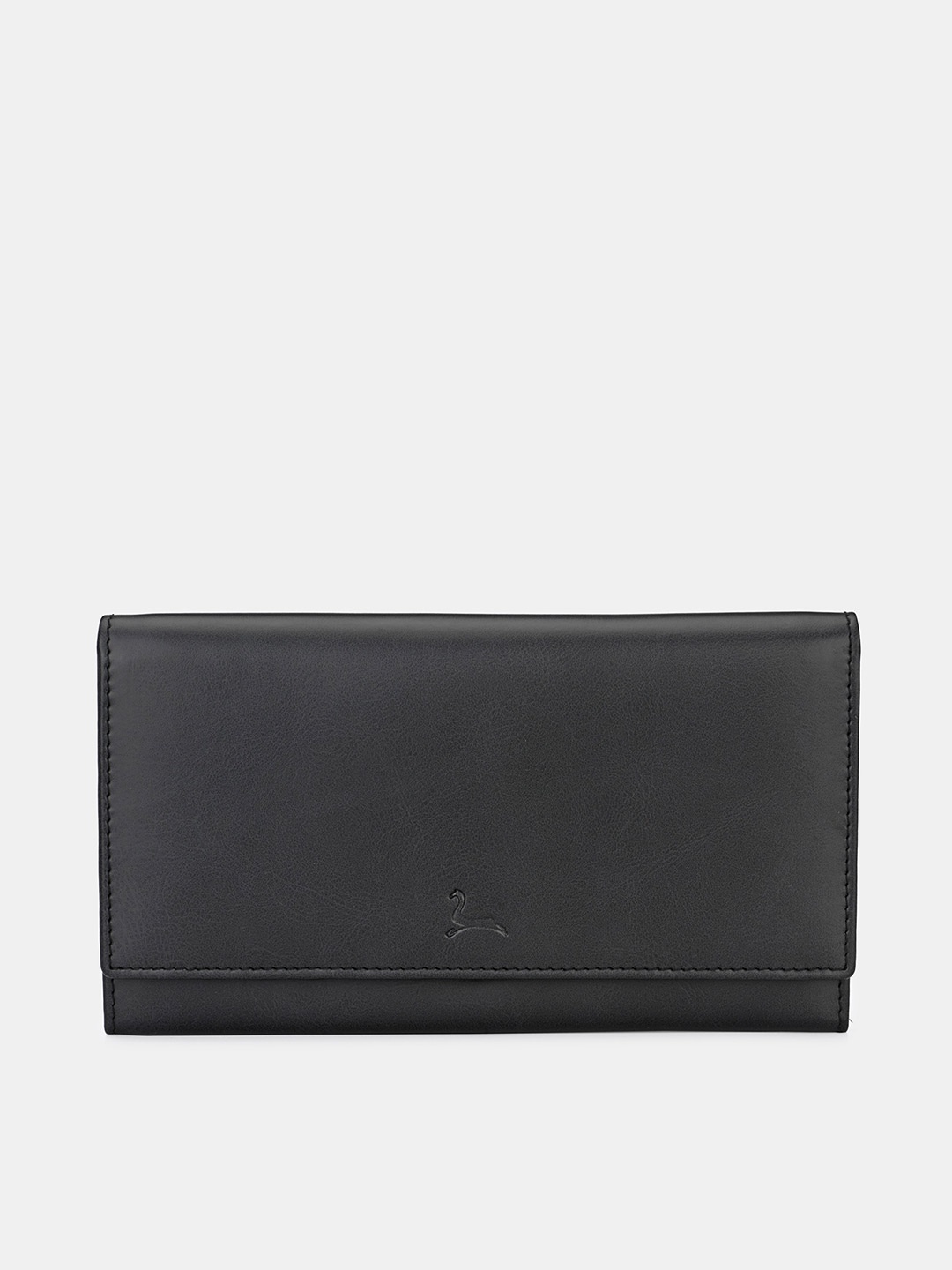 

Pacific Gold Men Leather Two Fold Wallet, Black