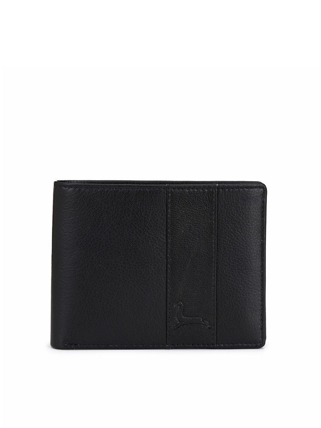 

Pacific Gold Men Leather Two Fold Wallet, Black