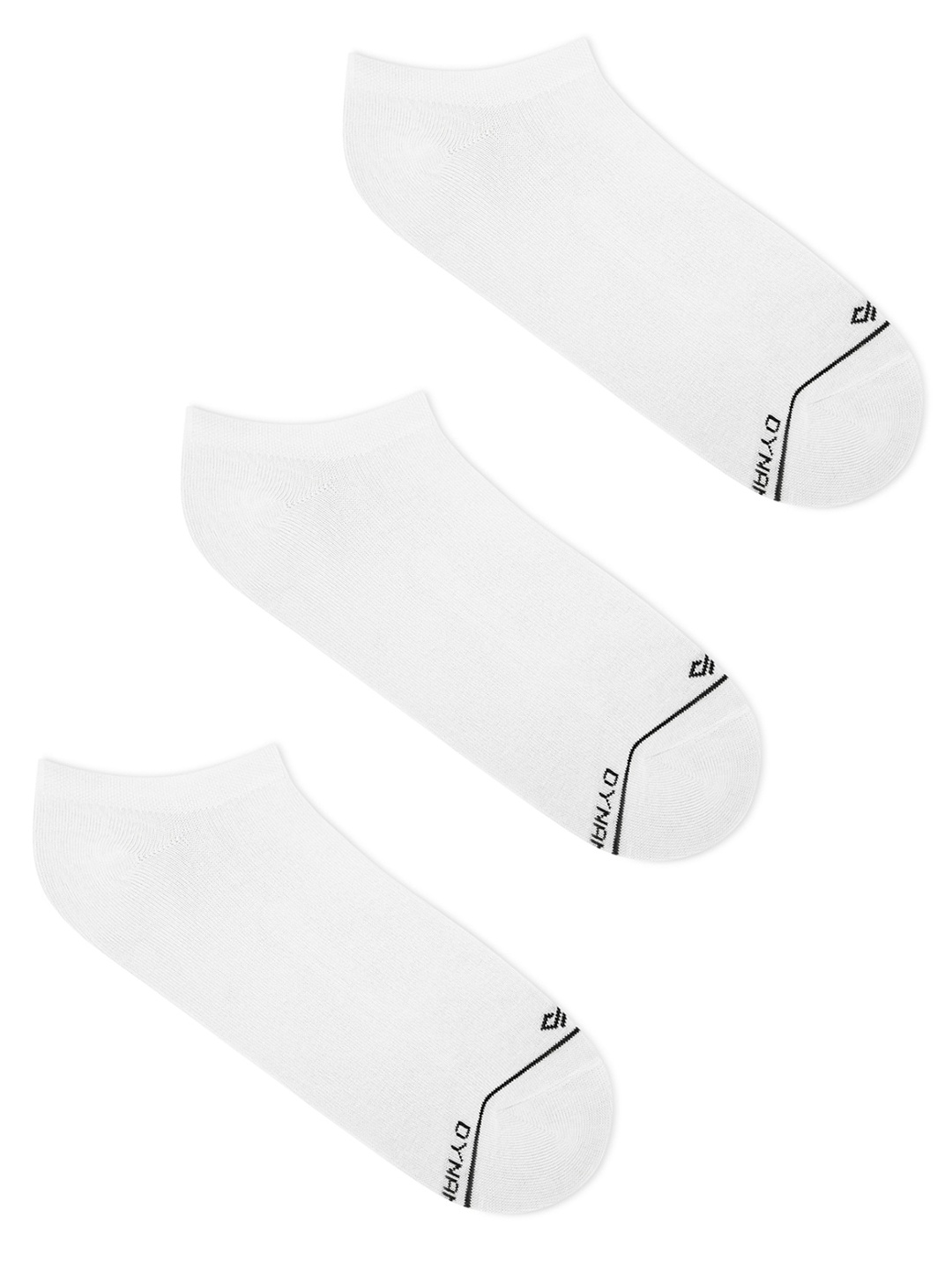 

Dynamocks Pack Of 3 Premium Combed Cotton Shoe Liners, White