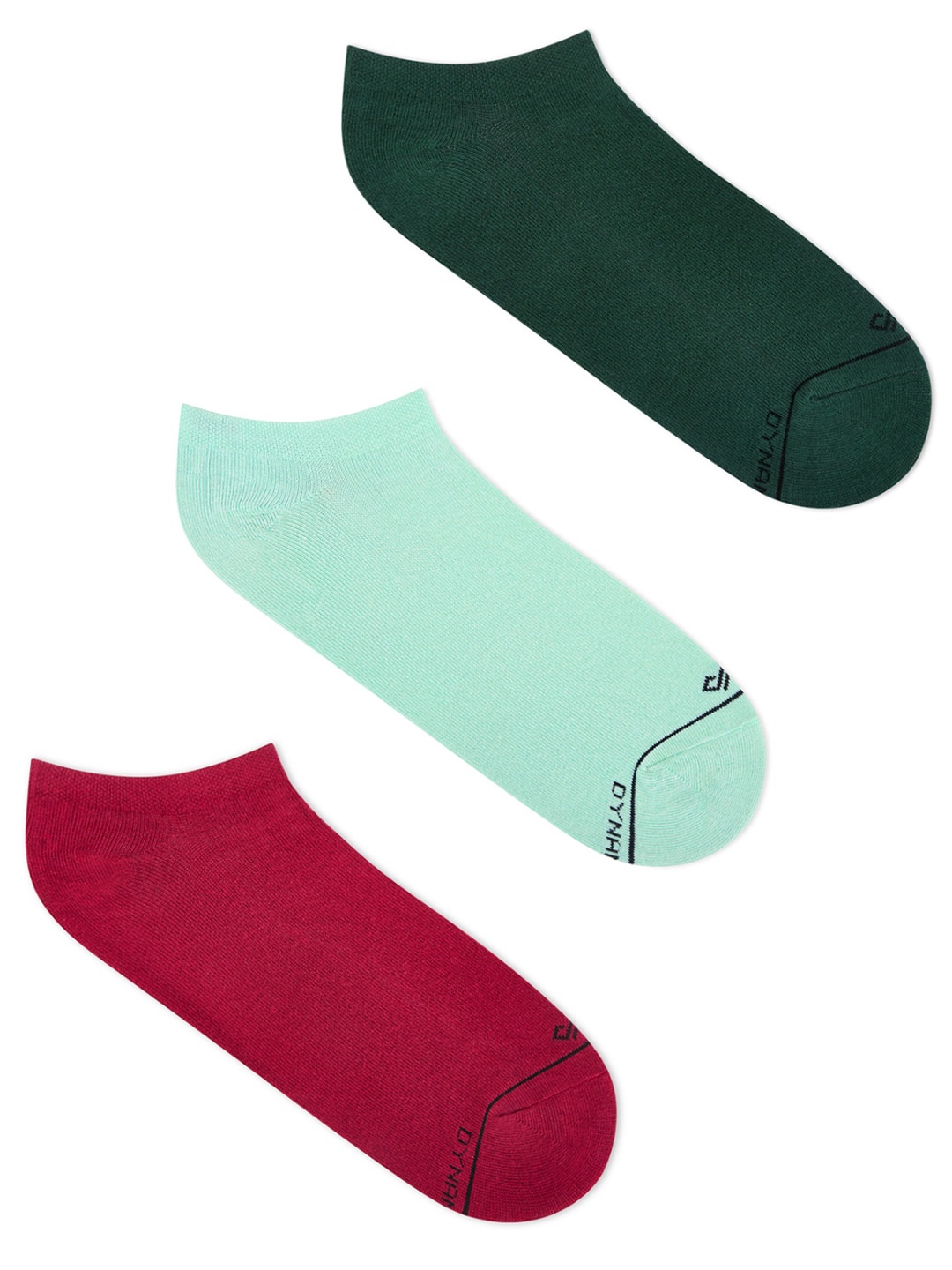 

Dynamocks Pack of 3 Ankle-Length Socks, Maroon