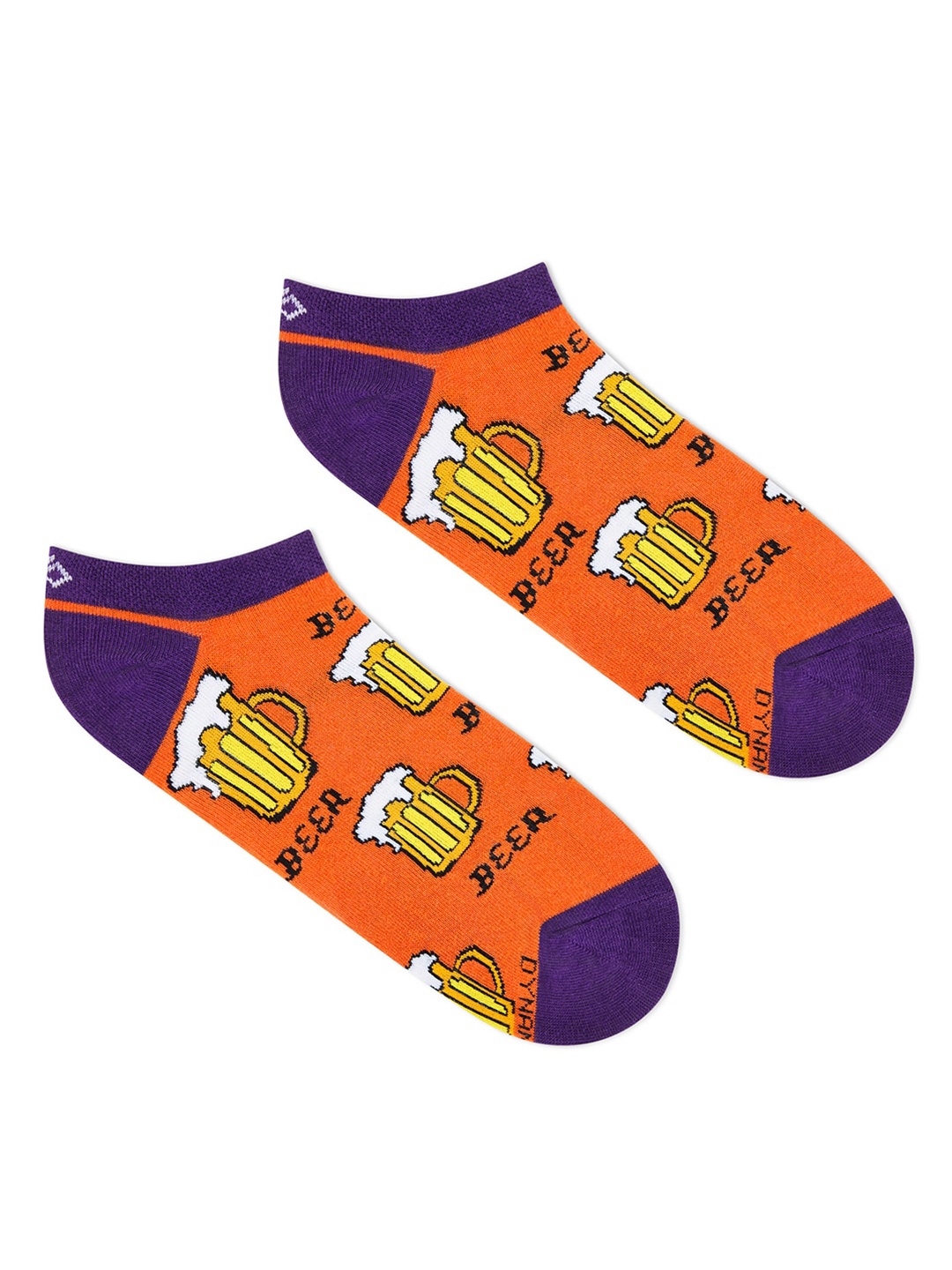 

Dynamocks Patterned Ankle Length Socks, Orange