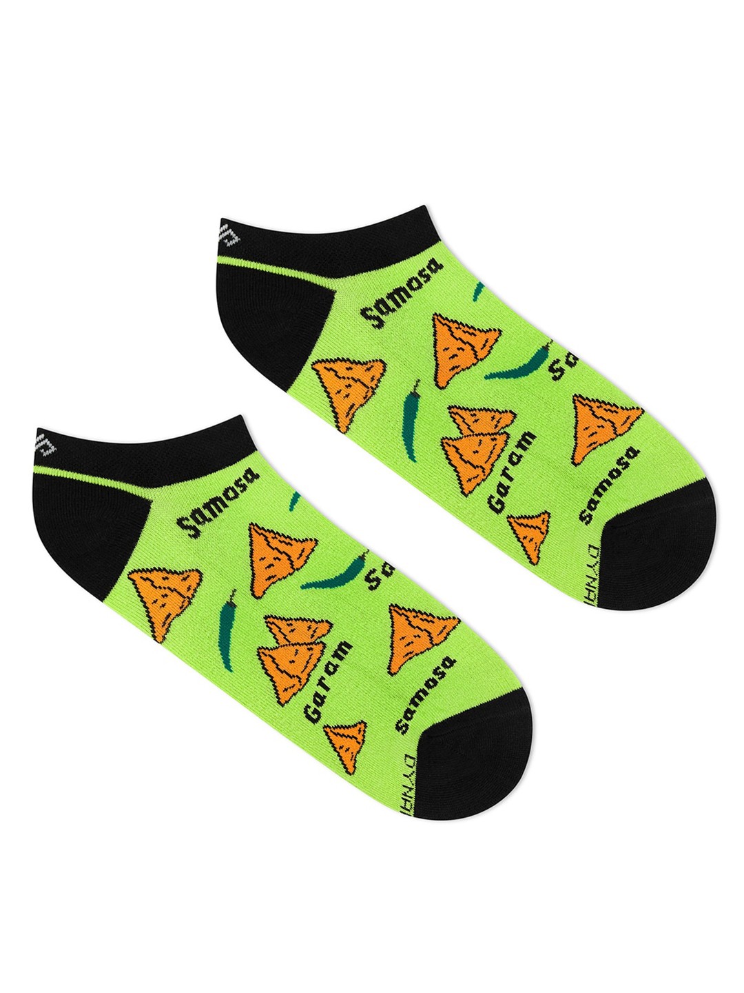 

Dynamocks Patterned Ankle Length Socks, Green