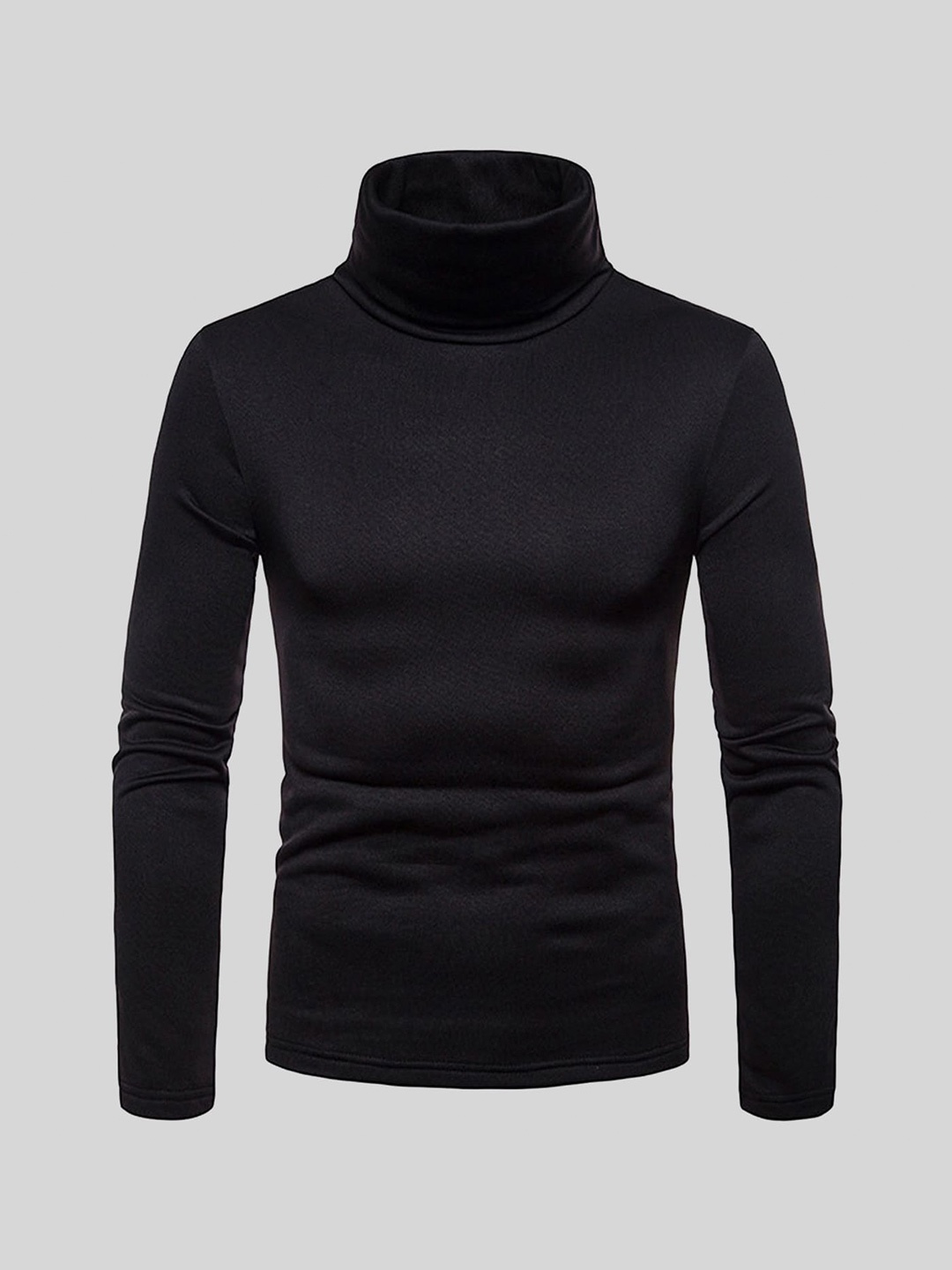 

CLAFOUTIS Turtle Neck Slim Fit T-shirt, Black