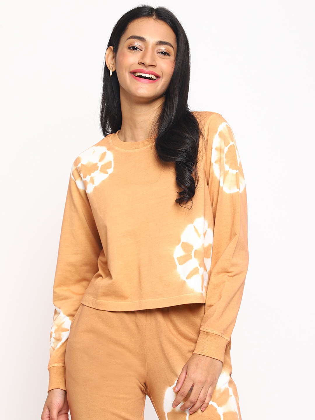 

Fabindia Tie And Dye Cotton T-shirts, Brown