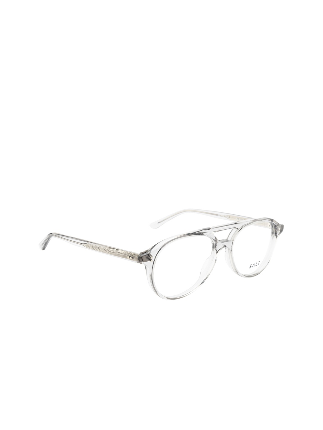 

SALT Unisex Clear Lens & White Other Sunglasses, Transparent