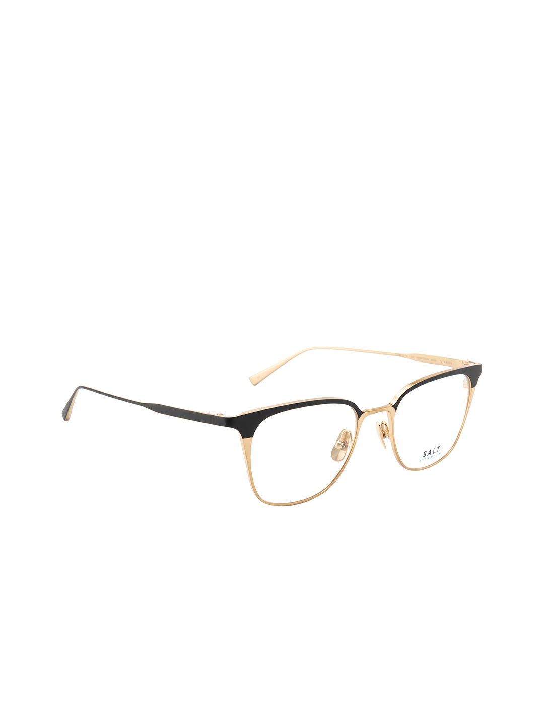 

SALT Unisex Clear Lens & Gold-Toned Square Sunglasses