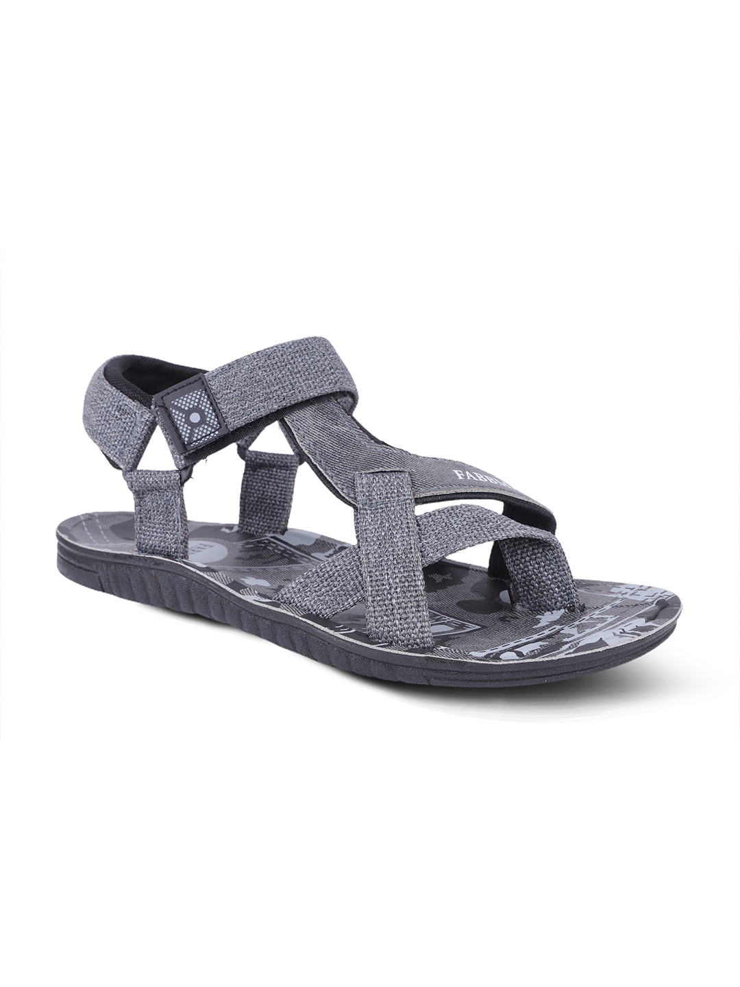

FABBMATE Men Synthetic Sports Sandals, Grey