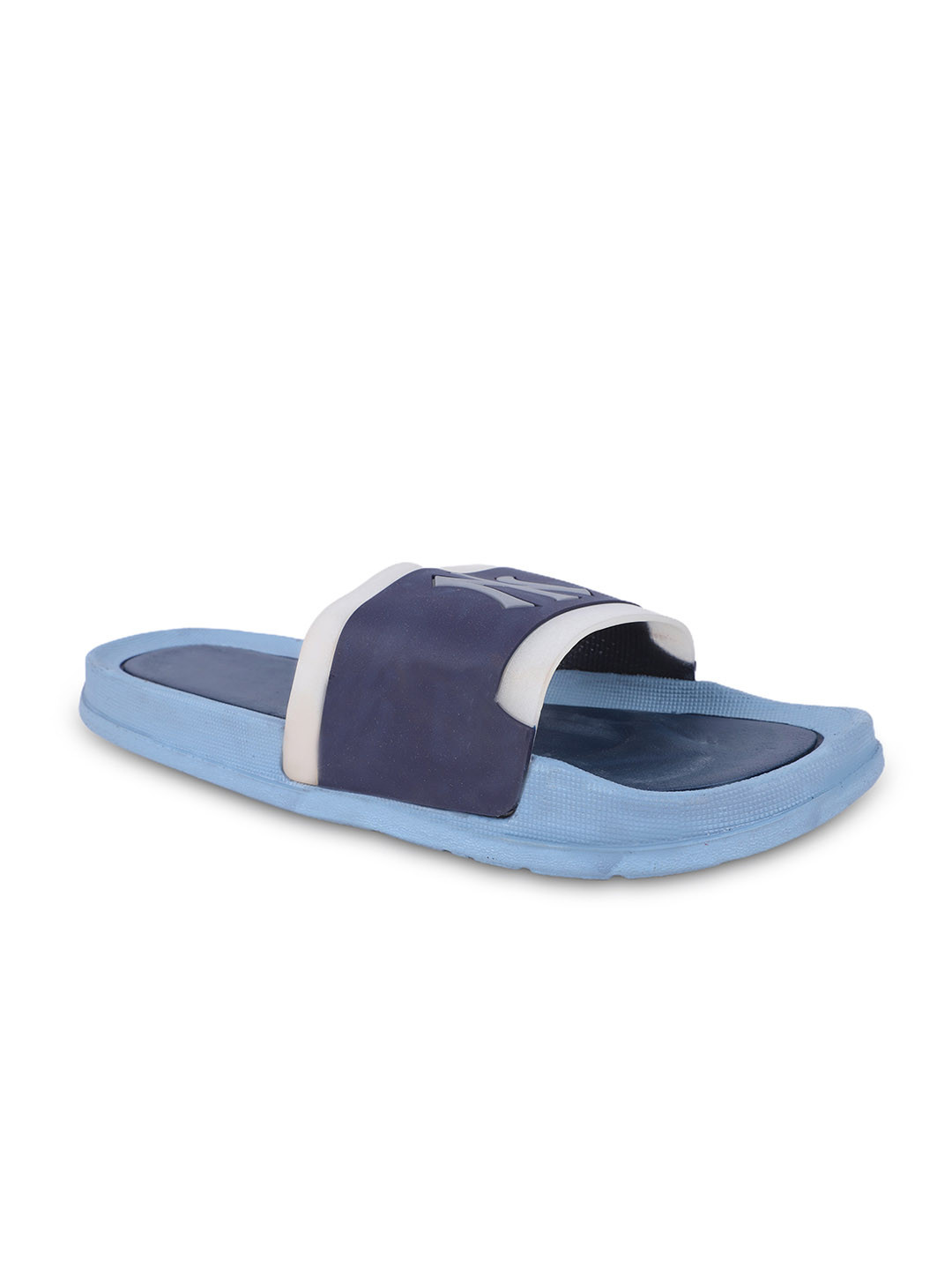 

FABBMATE Men Printed Open Toe Sliders, Grey